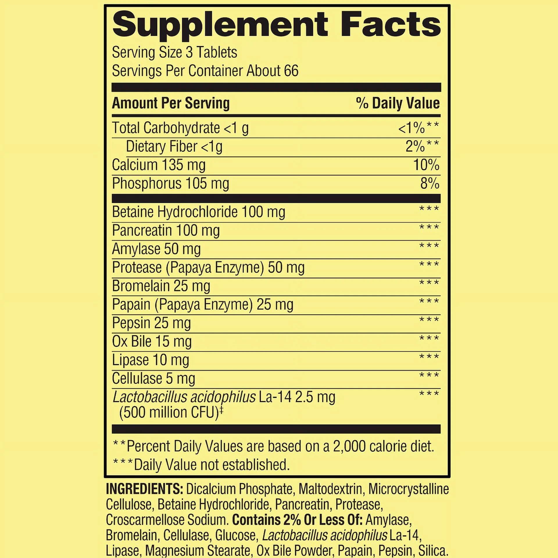 Probiotic Multi-Enzyme Digestive Formula 200 Tablets