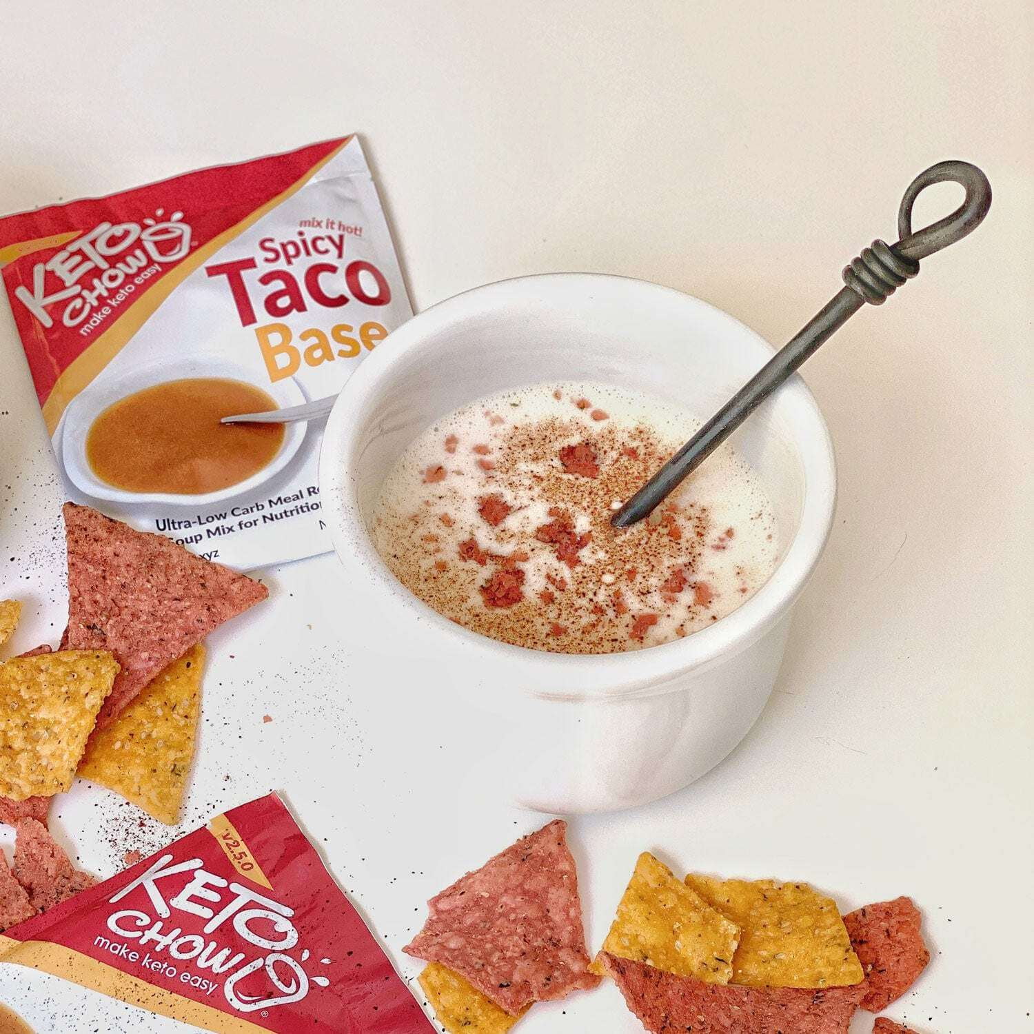 Spicy Taco Soup Keto Chow Go Pack 21 singles