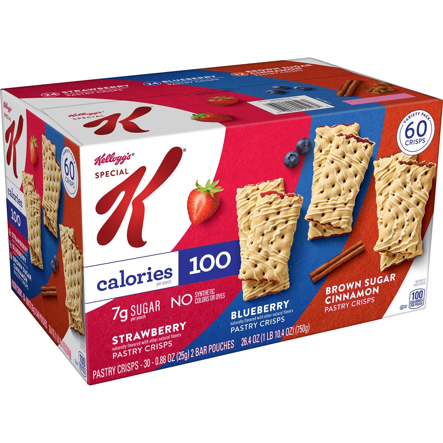 Kellogg's Special K Pastry Crisps, Variety Pack (60 ct.)