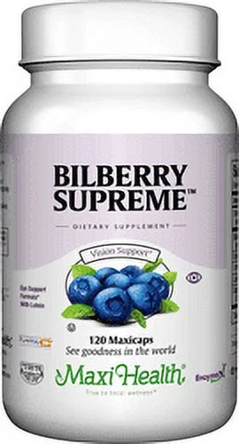 Maxi Health Kosher Bilberry Supreme with Lutein  - 120 Vegetable Capsules