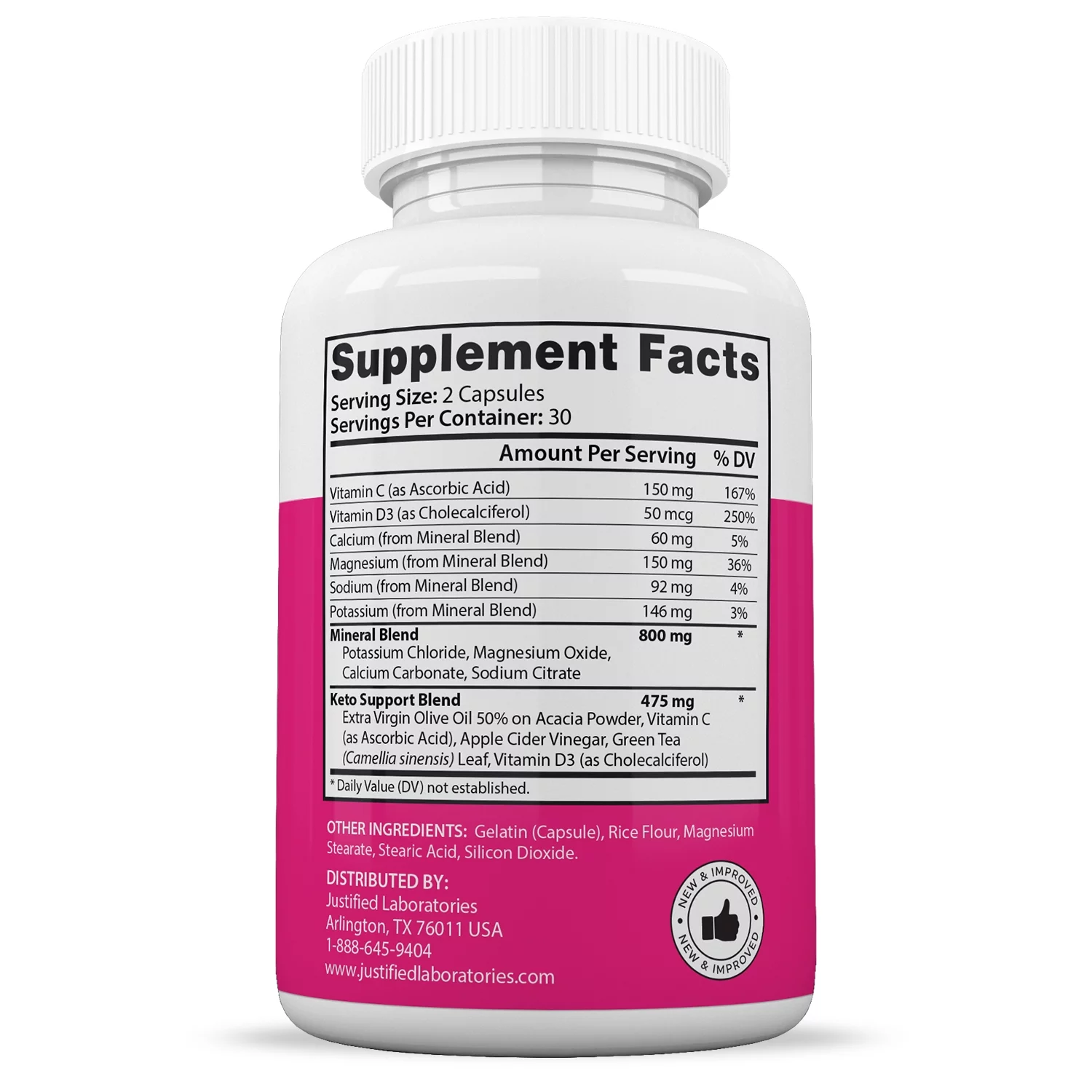 (5 Pack) Ketology Keto ACV Pills 1275mg Dietary Supplement 300 Capsules