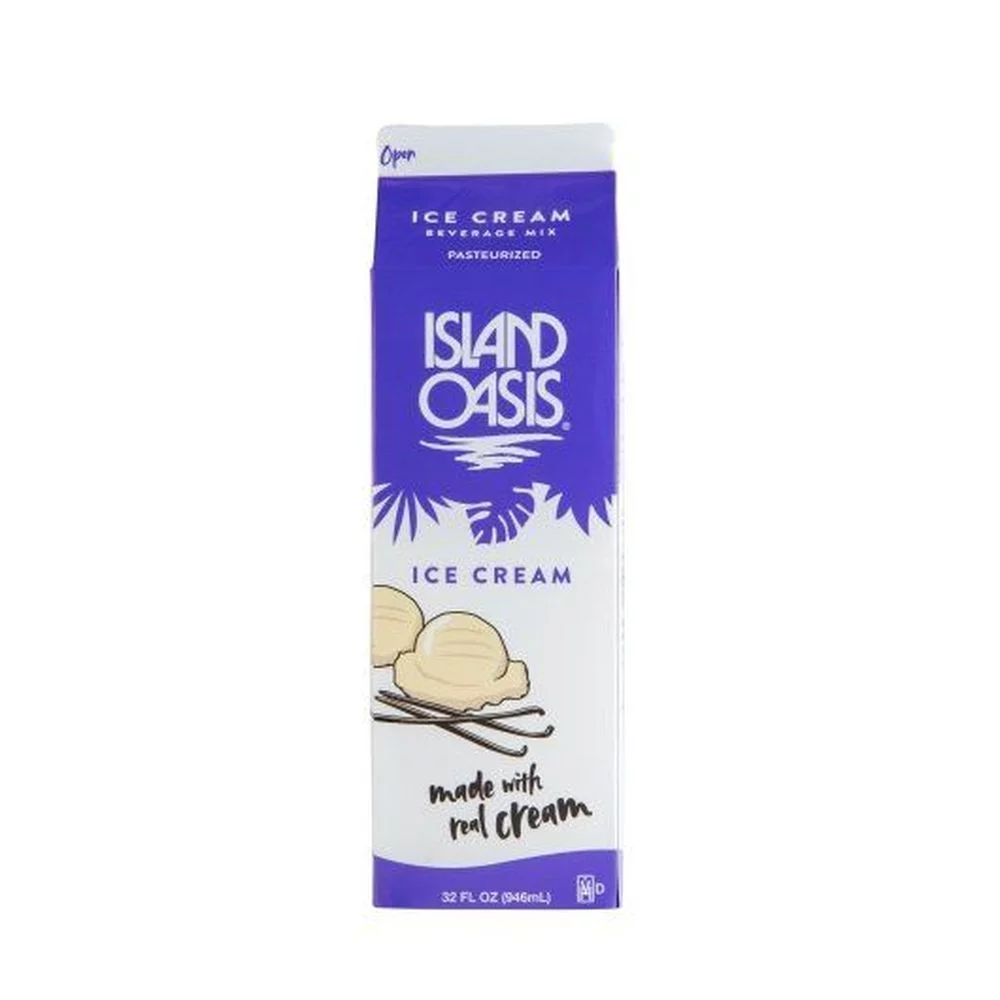 Island Oasis Ice Cream Beverage Mix, 32 Fluid Ounce -- 12 per case