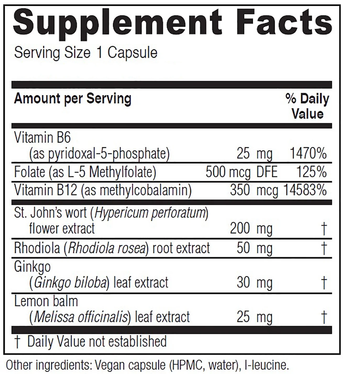 Vitanica Uplift, Mood and Emotional Support, Vegan, 60 Capsules