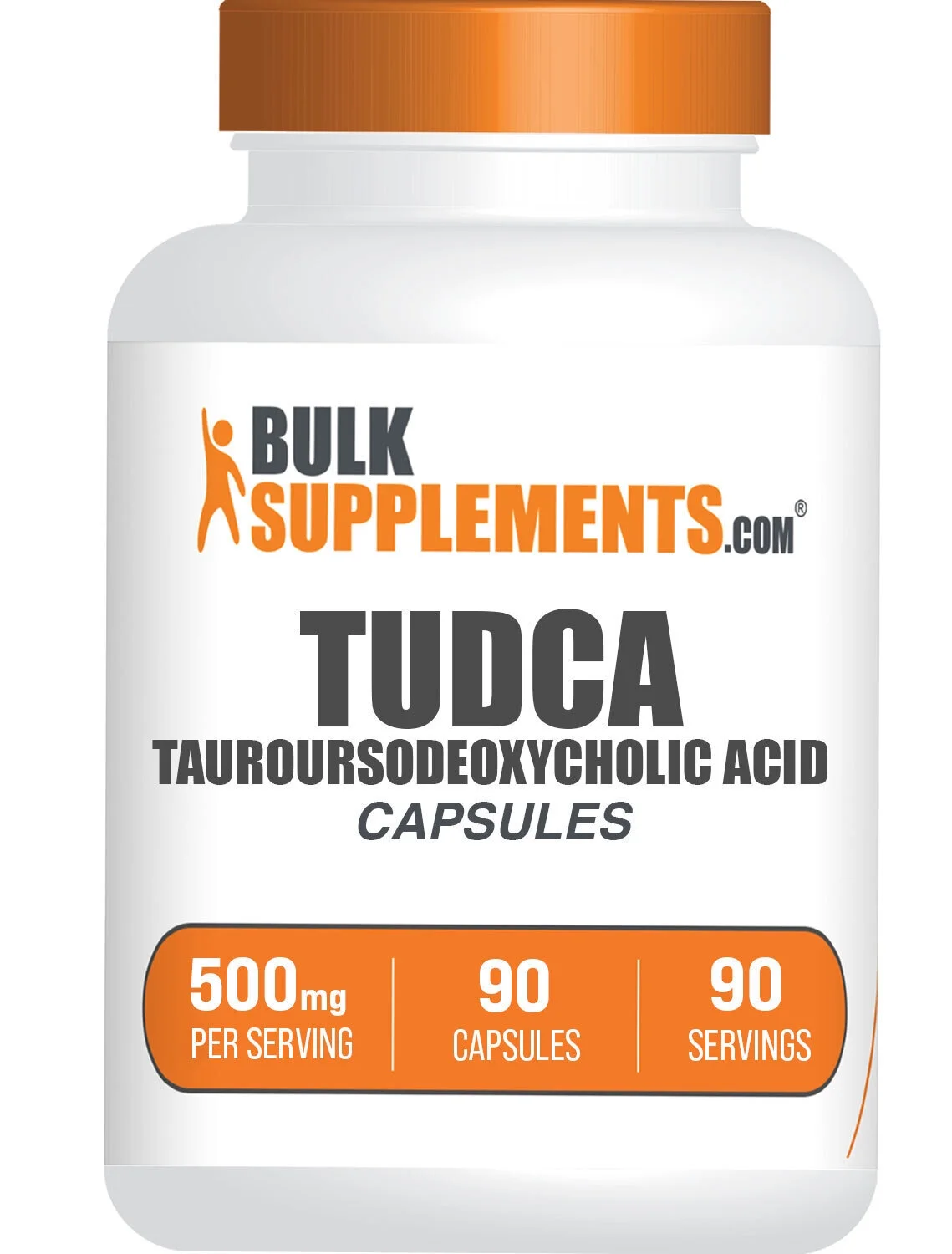 BulkSupplements.com TUDCA Capsules, 500mg - Brain, Vision, & Liver Support Supplements (90 Capsules - 90 Servings)