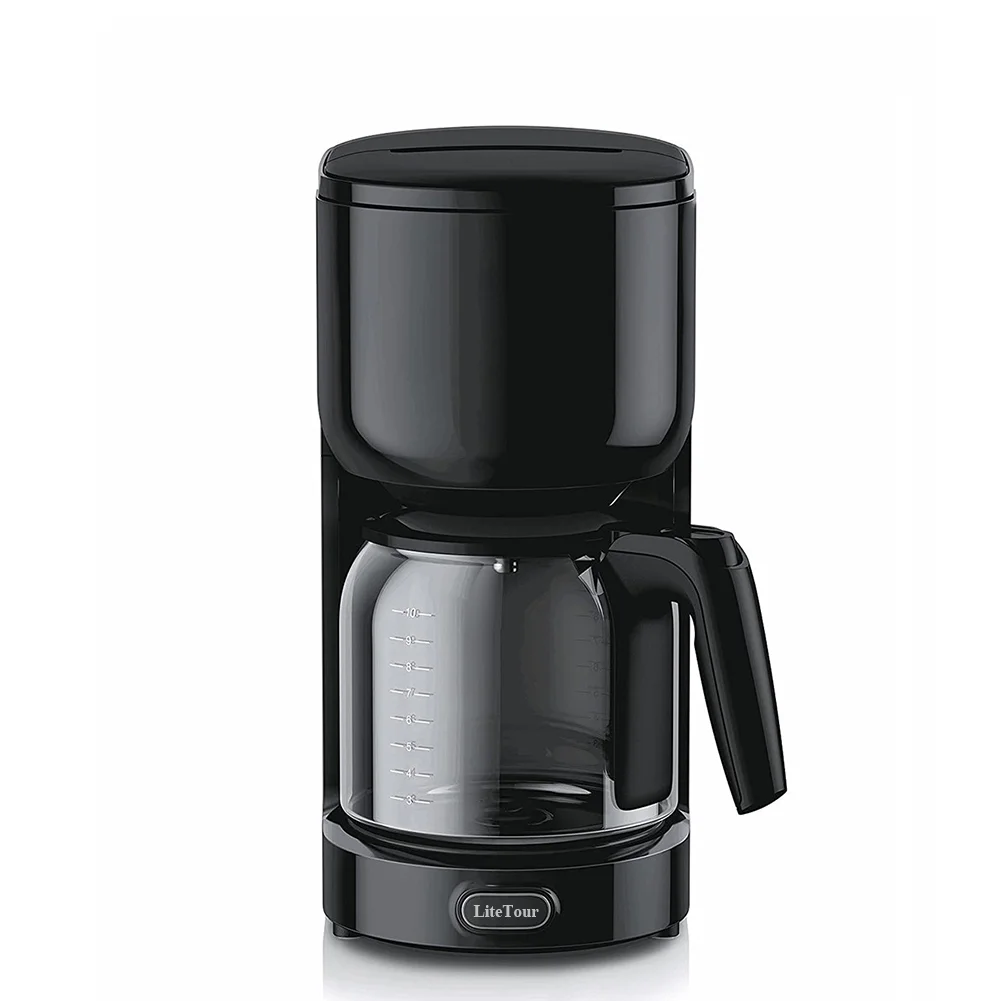 LiteTour Coffee Machines, Electric, Compact Coffee Machine with Coffee Pot for Home and Office