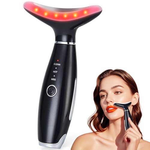 Facial Massager,Neck Face Massager Tool,3 Mode Massage with Heat,Portable Beauty Instrument for Skin Care Women Gift