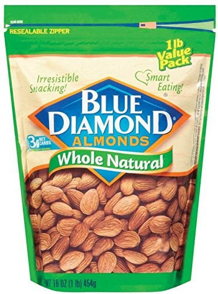 Blue Diamond Whole Natural Almonds (Pack Of 2)2