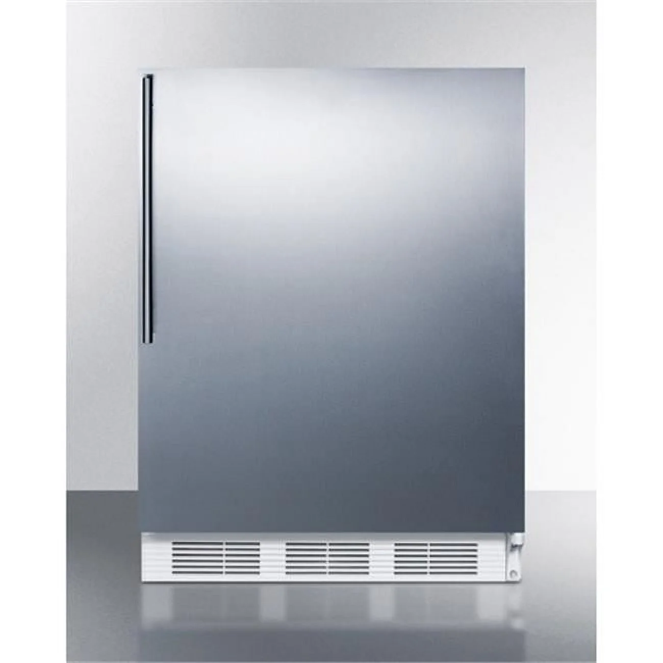 32.38 x 23.63 x 23 in. ADA Compliant Built-In Undercounter Refrigerator-Freezer, White Cabinet