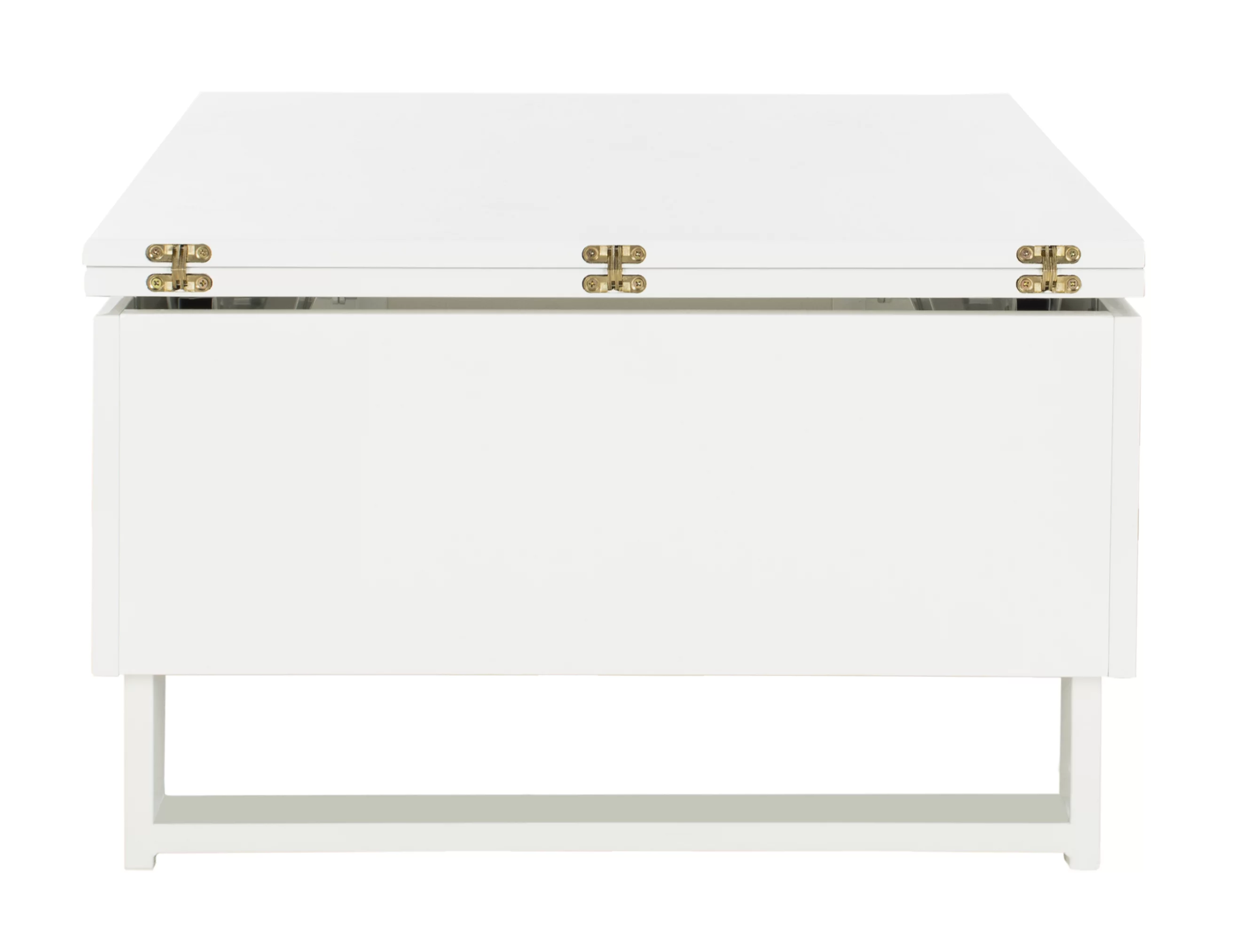 SAFAVIEH Vanna Lift-Top Solid Glam Coffee Table, White
