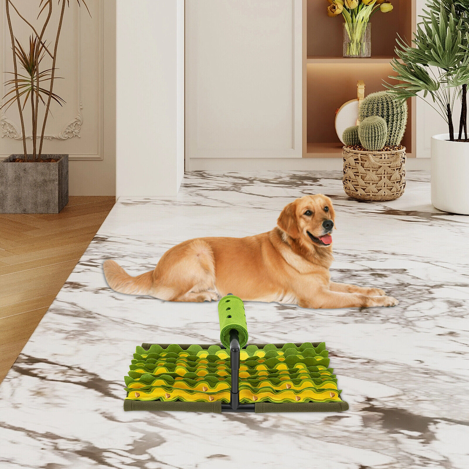 Snuffle Mat Pet Snuffle Mat for Dogs Dog Feeding Mat Green 58*33*23cm