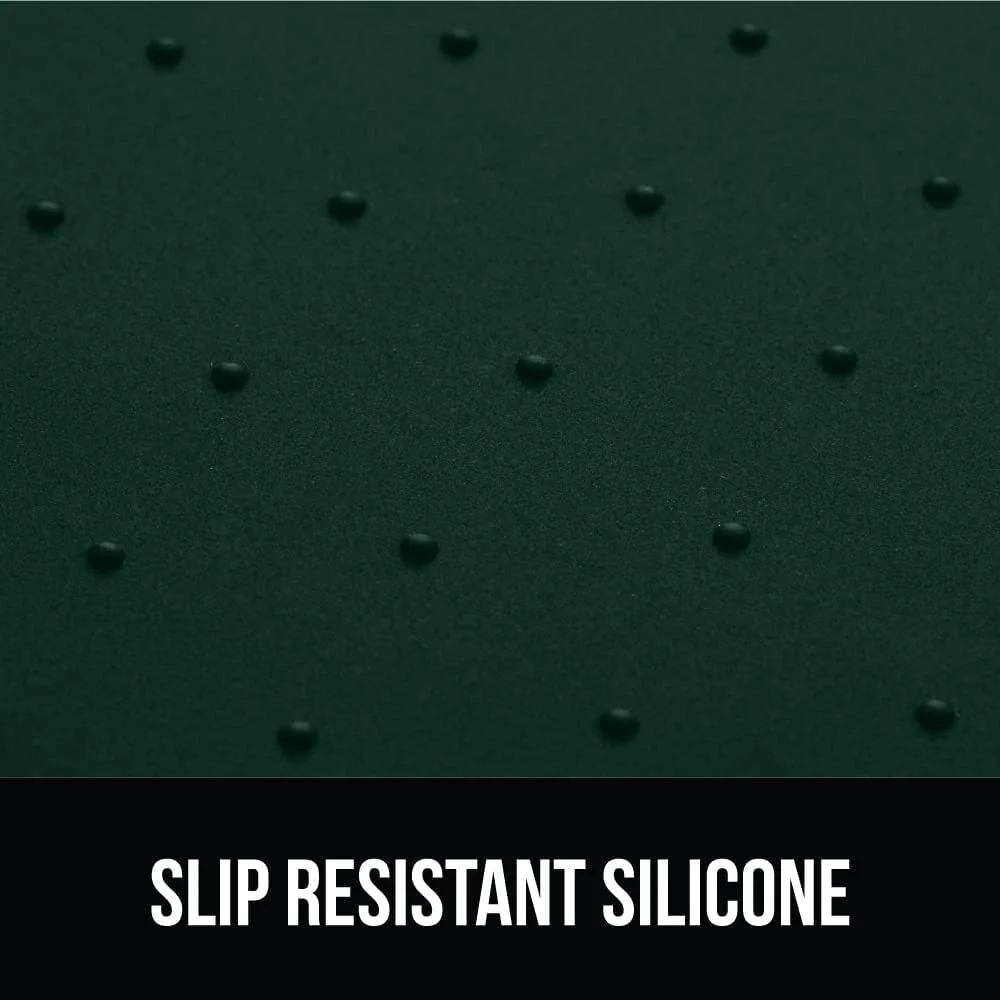 Waterproof Raised Edge  Silicone Pet Feeding Mat, Dog Cat Feeding Mats Contain Spills Protects Floors, Placemats for Cats and Dogs Water Bowl, Pets Accessories 32x24 Green