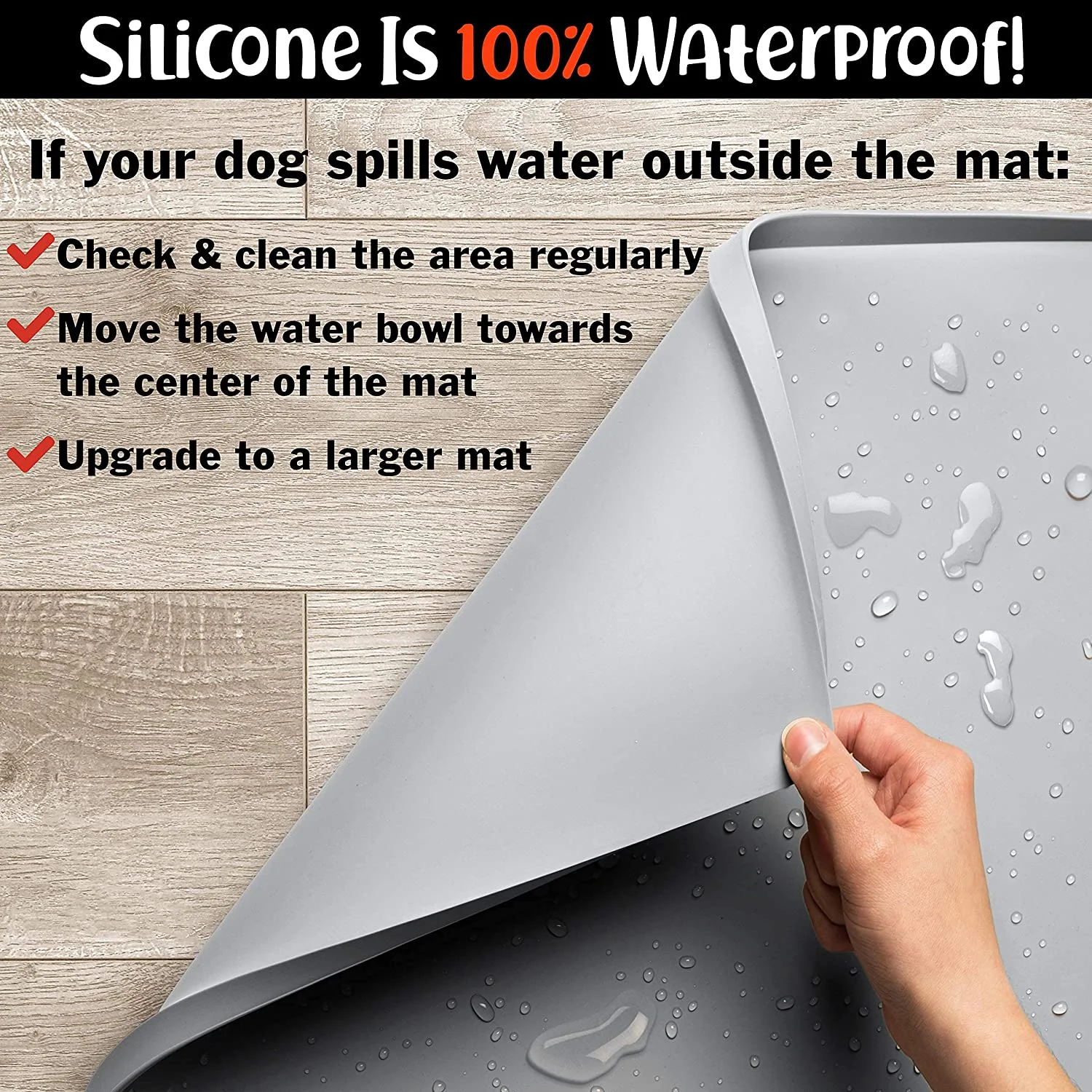 Dog Feeding Mat - XXL: 32"x24", Mist