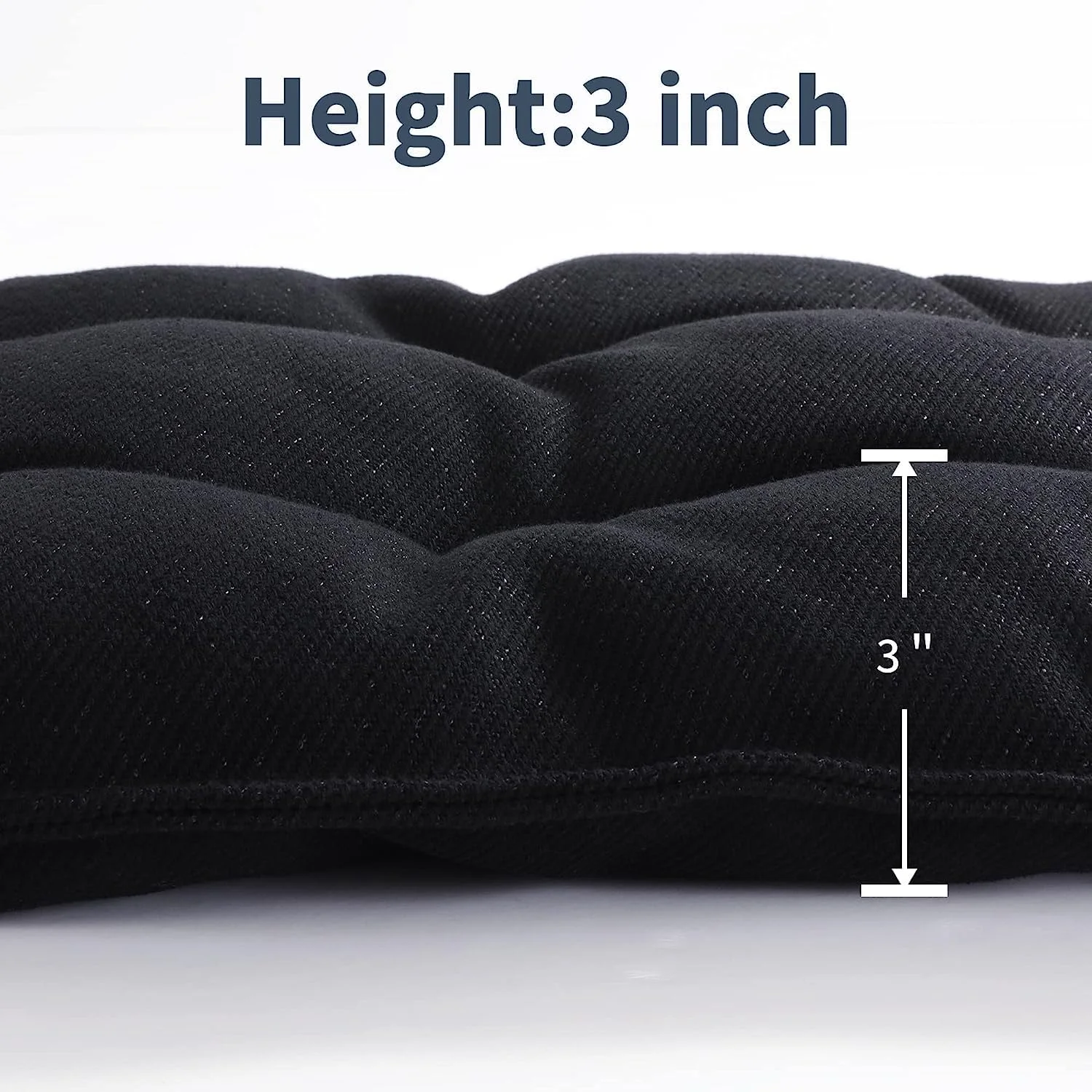 Chew Proof Indestructible Dog Beds for Aggressive Chewers,Durable Dog Crate Pad,Washable Tough Pet Mats for Kennel,Black,Small 17x23 in