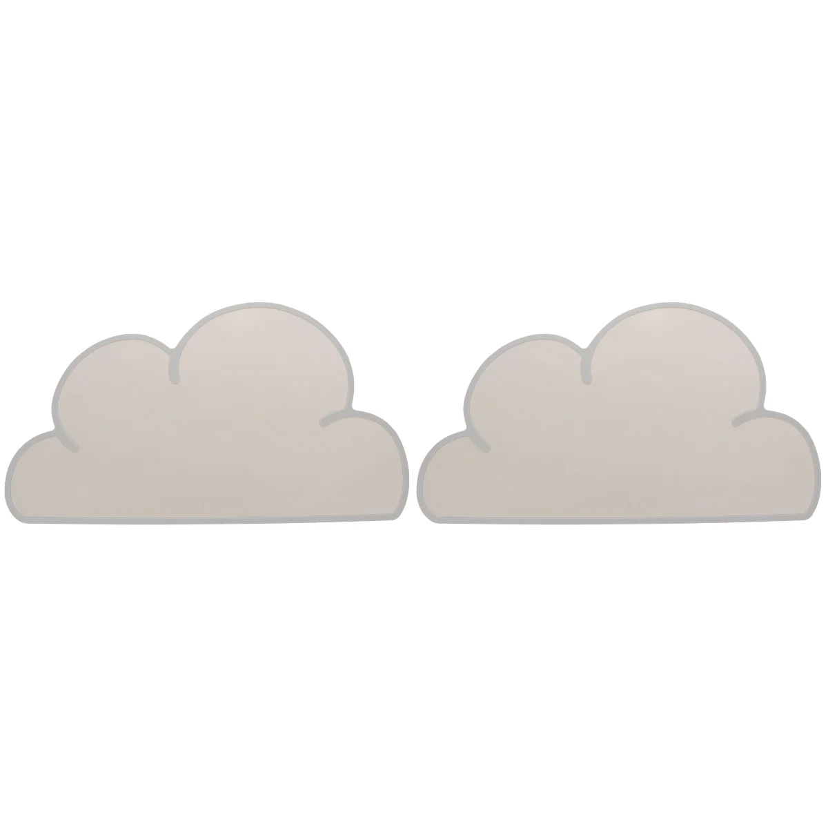 unbranded 2pcs Wear-Resistant Pet Feeding Mat Cat Bowl Floor Pad Dog Silicone Food Cushion