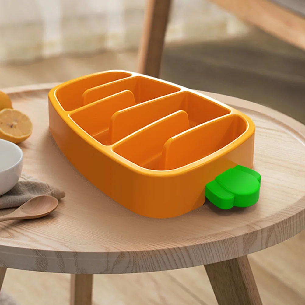 Slow Feeder Dog Bowl Insert for Puppies and Small Dogs, Orange Carrot Design, Pet Feeding Mat