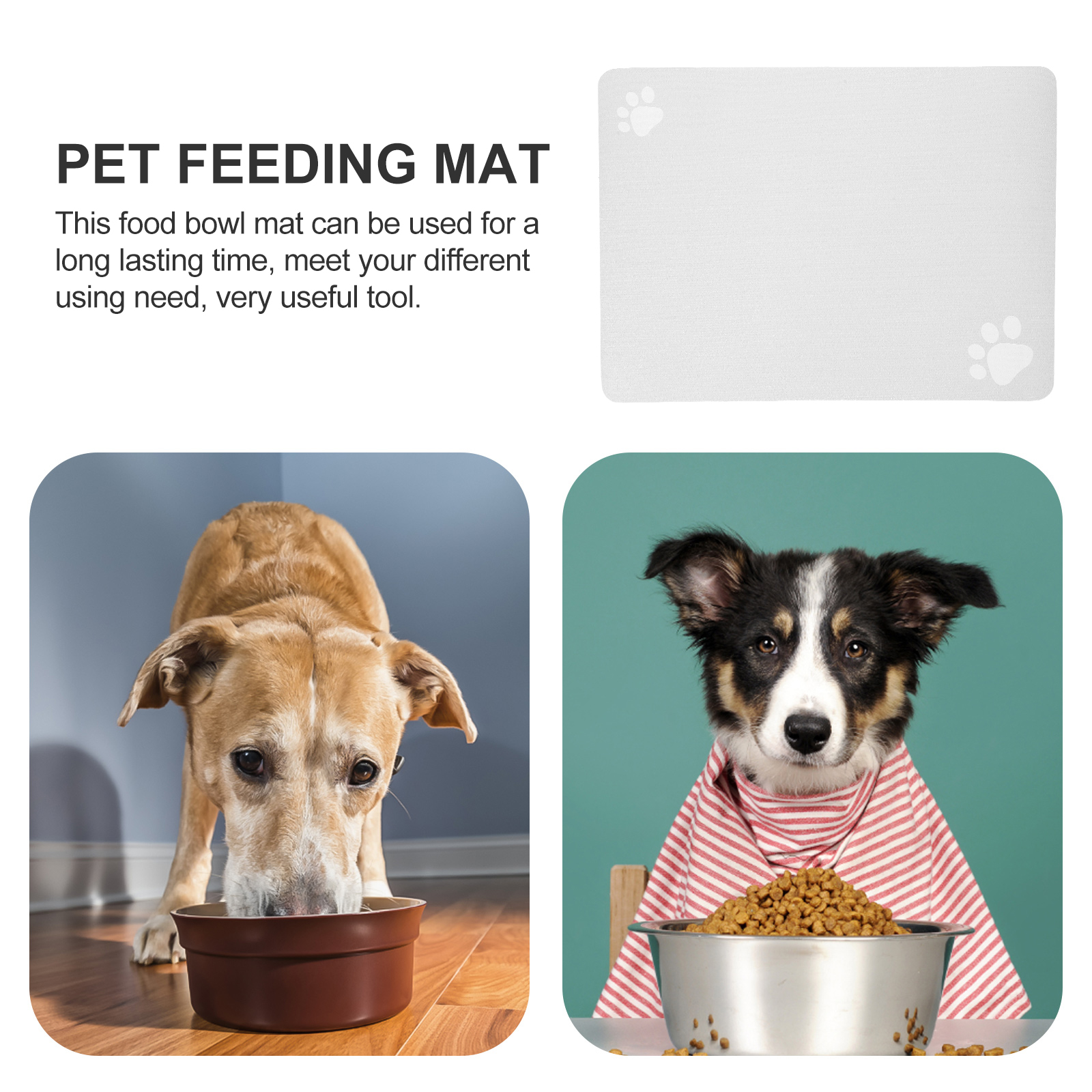 Pet Feeding Mat Dog Water Bed for Dogs Puppy Pee Pads Dinner Mats