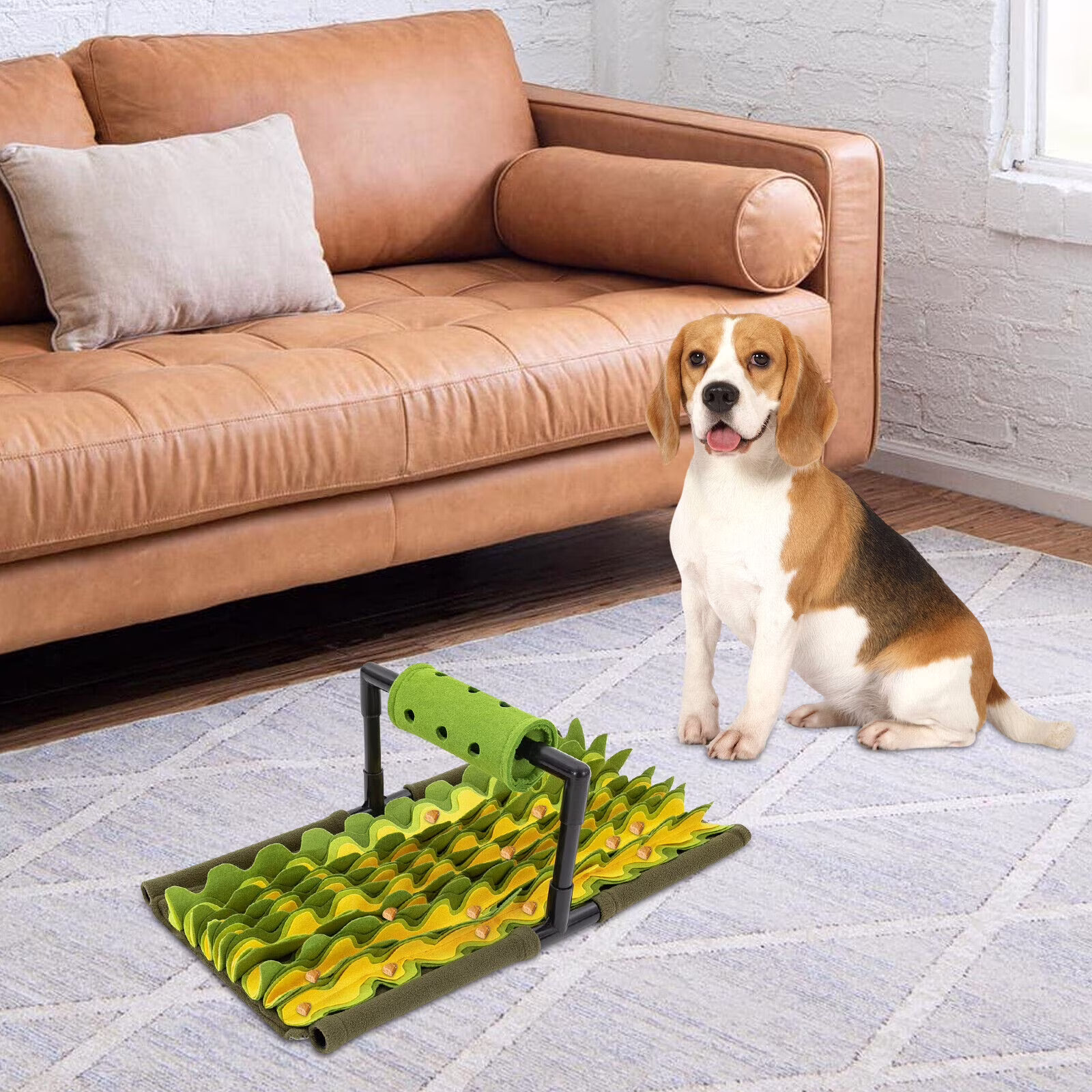 Snuffle Mat Pet Snuffle Mat for Dogs Dog Feeding Mat Green 58*33*23cm