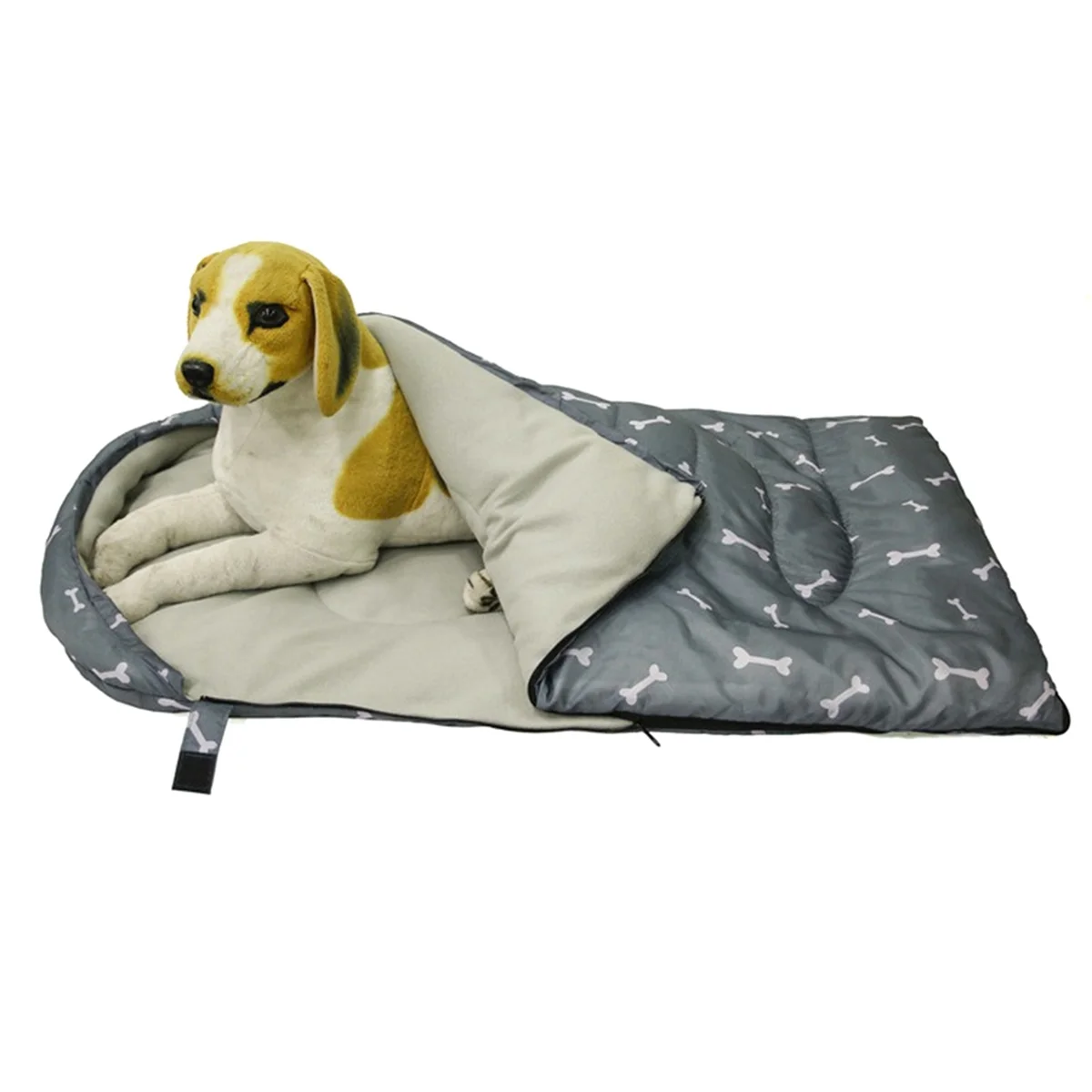 Waterproof Warm Pet Sleep Bag Outdoor Camping Dog Bed Blanket Plush Cushion Mattress Drawstring Kennel Mat B