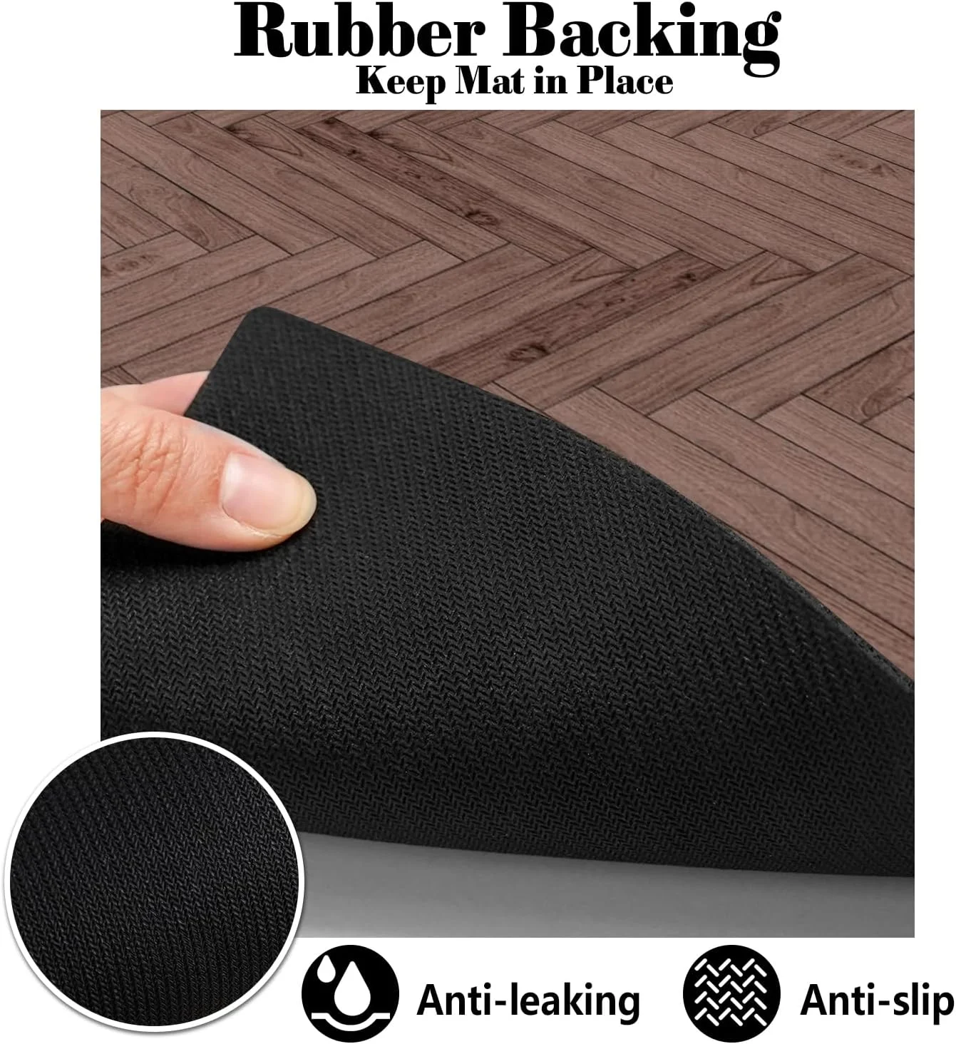 Absorbent Pet Feeding Mat for Dogs & Cats - Quick Dry Bowl Mat with Non-Slip Backing