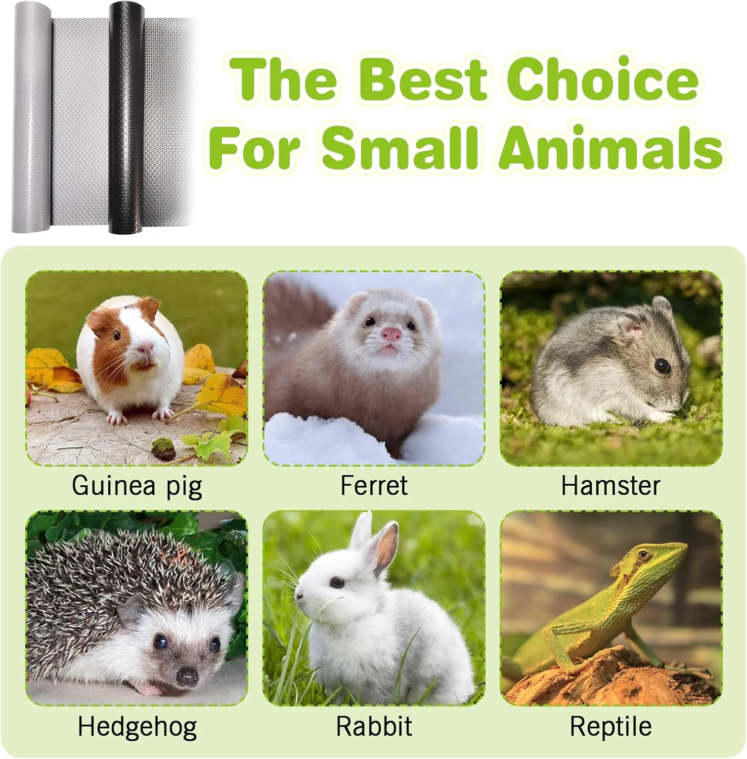 Waterproof Pet Cage Liner 2 Pack 118x18inch Reusable Floor Mat for Rabbit Dog Guinea  Chinchilla Ferret