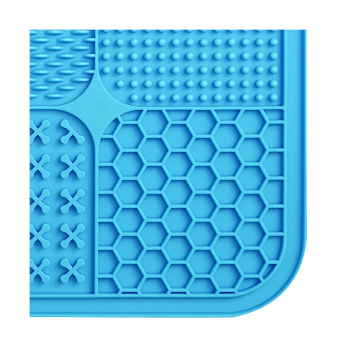 Lick Mat for , Food-Grade Silicone Dog Lick Mat As Dog & Slow Feeder, Dog Licking Mat with Suction Cups Blue