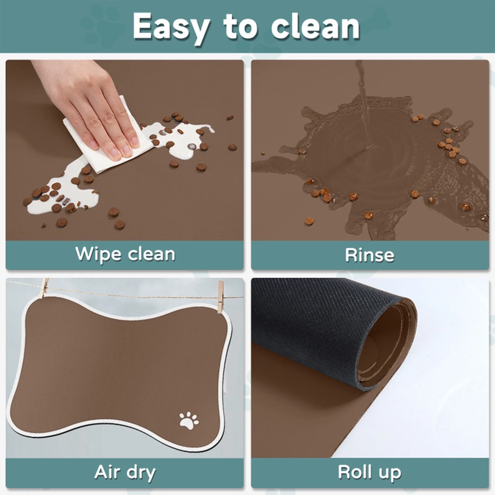 Pet Supplies Pet Feeding Spatter Mat Dogs Special Dining Mat Pet Supplies Meal Mat Dog Cage Non-slip Water Proof Floor Mats