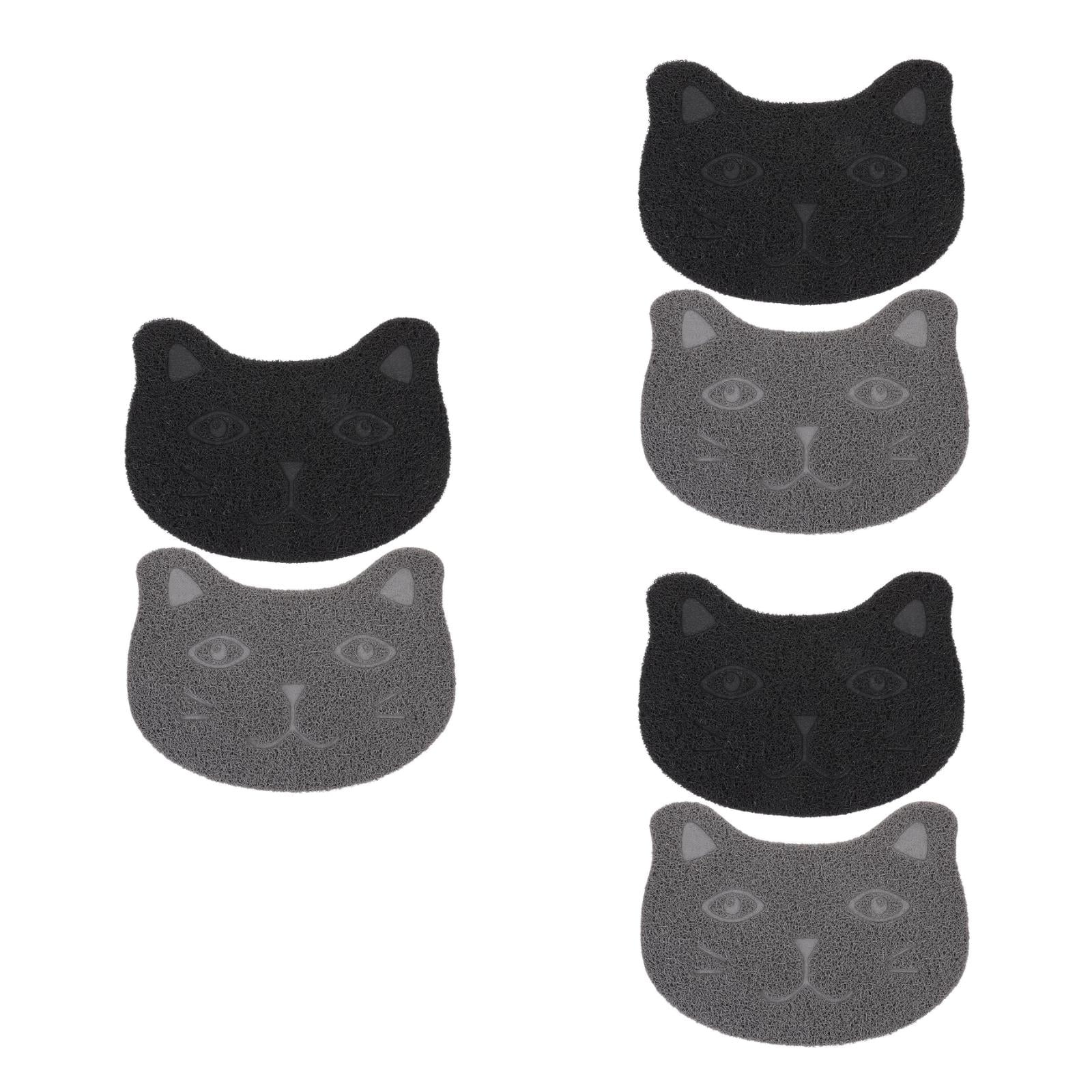 Set of 3 Cat Litter Mat Pet Feeding Mats for Cats Calming Treats Tray