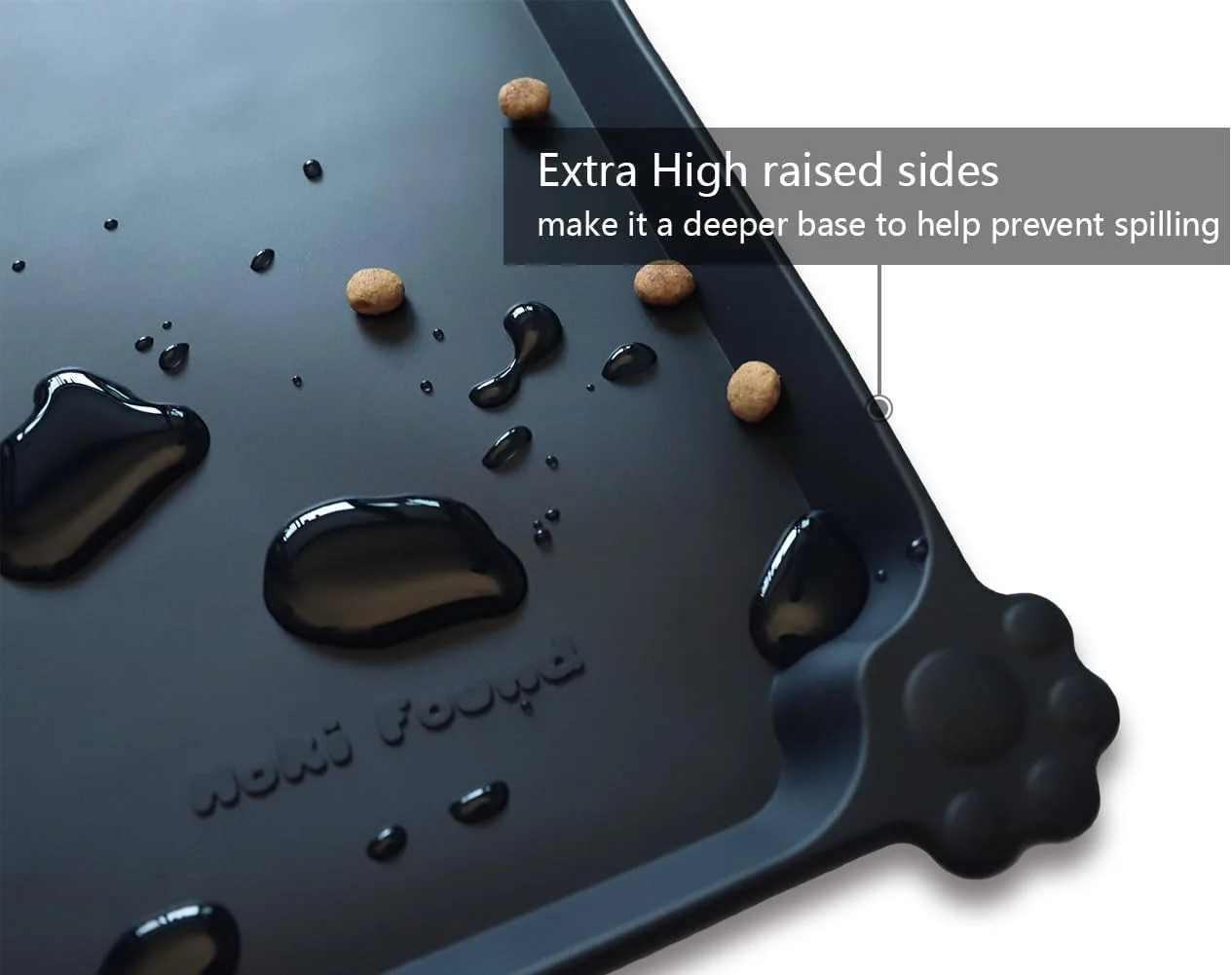 Waterproof Pet Feeding Mats with High Lips - Multiple Size and Colors for Dogs, Cats & Others-G