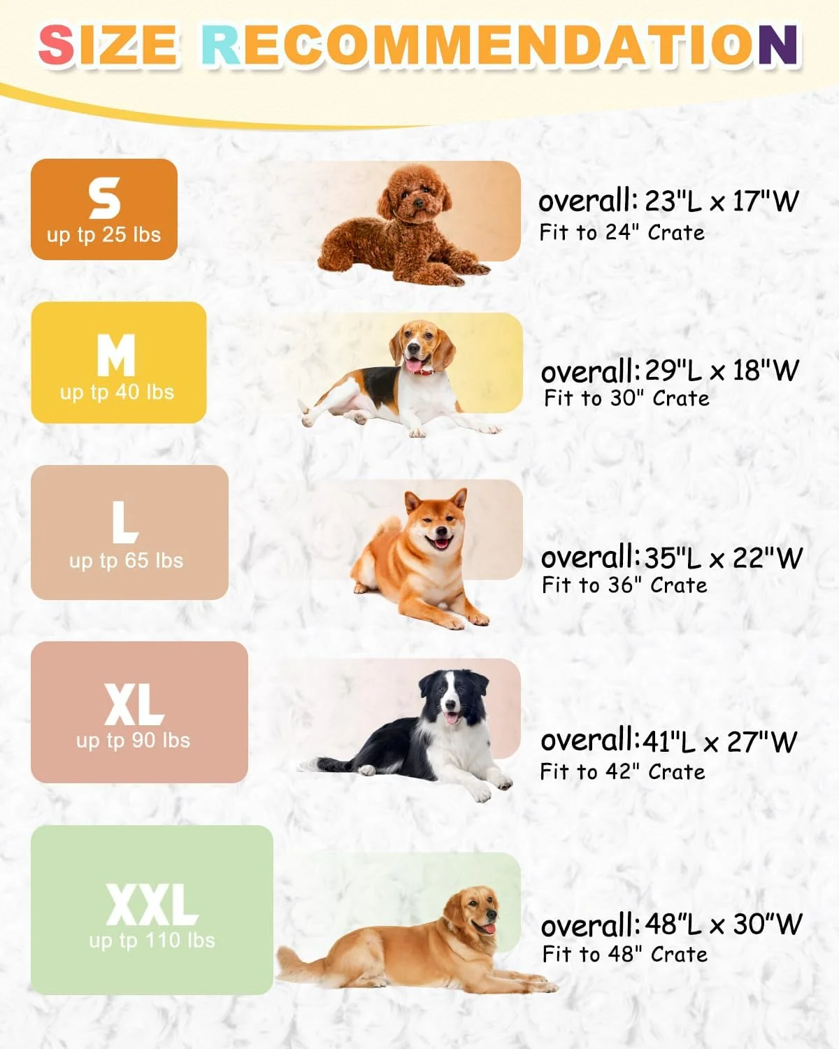 Washable Dog Bed Crate Pad for Medium Small Size Dog Soft Kennel Pad Crate Mat for Dog Cage Anti-Slip Comfy Puppy Bed for Pet,29" x 18",Gray