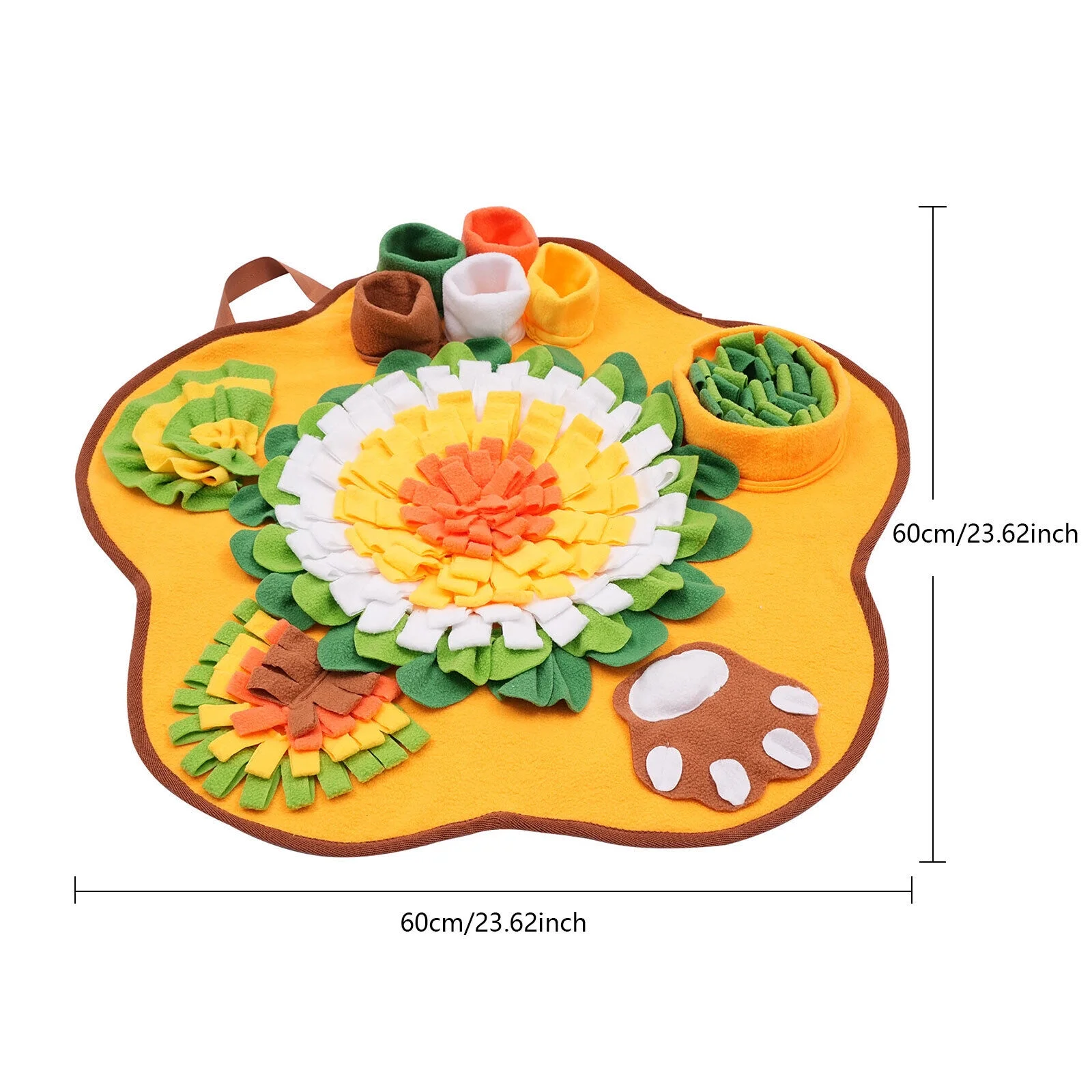 Snuffle Mat for Dogs Pet Treats Feeding Mat Non-Slip Dog Puzzle Toys Snuffle Mat