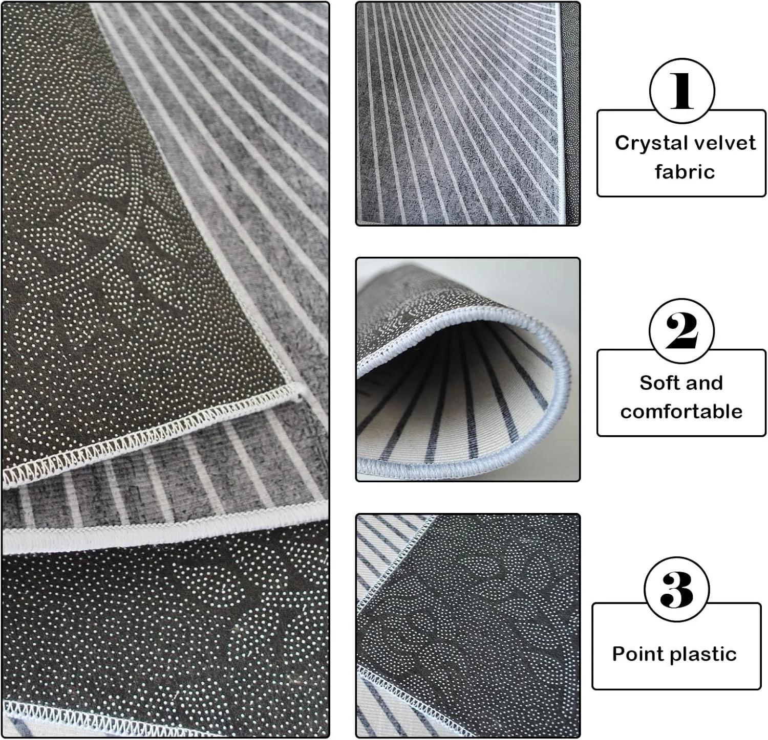 Large Washable Bunny Floor Mat for Small Animals - Non Slip Pet Playpen Mat for Hamster, Rabbit, , Dog