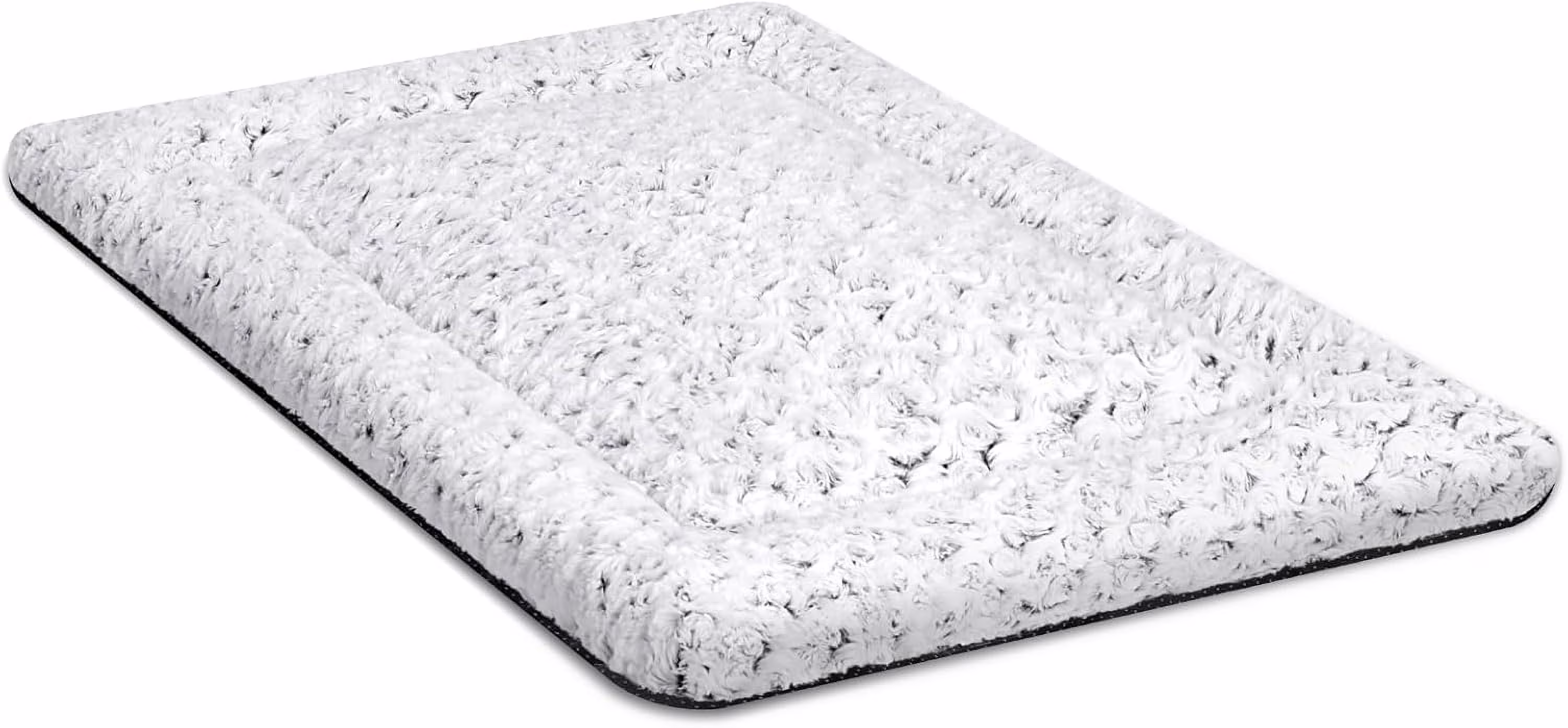 Washable Dog Bed Crate Pad for Medium Small Size Dog Soft Kennel Pad Crate Mat for Dog Cage Anti-Slip Comfy Puppy Bed for Pet,29" x 18",Gray