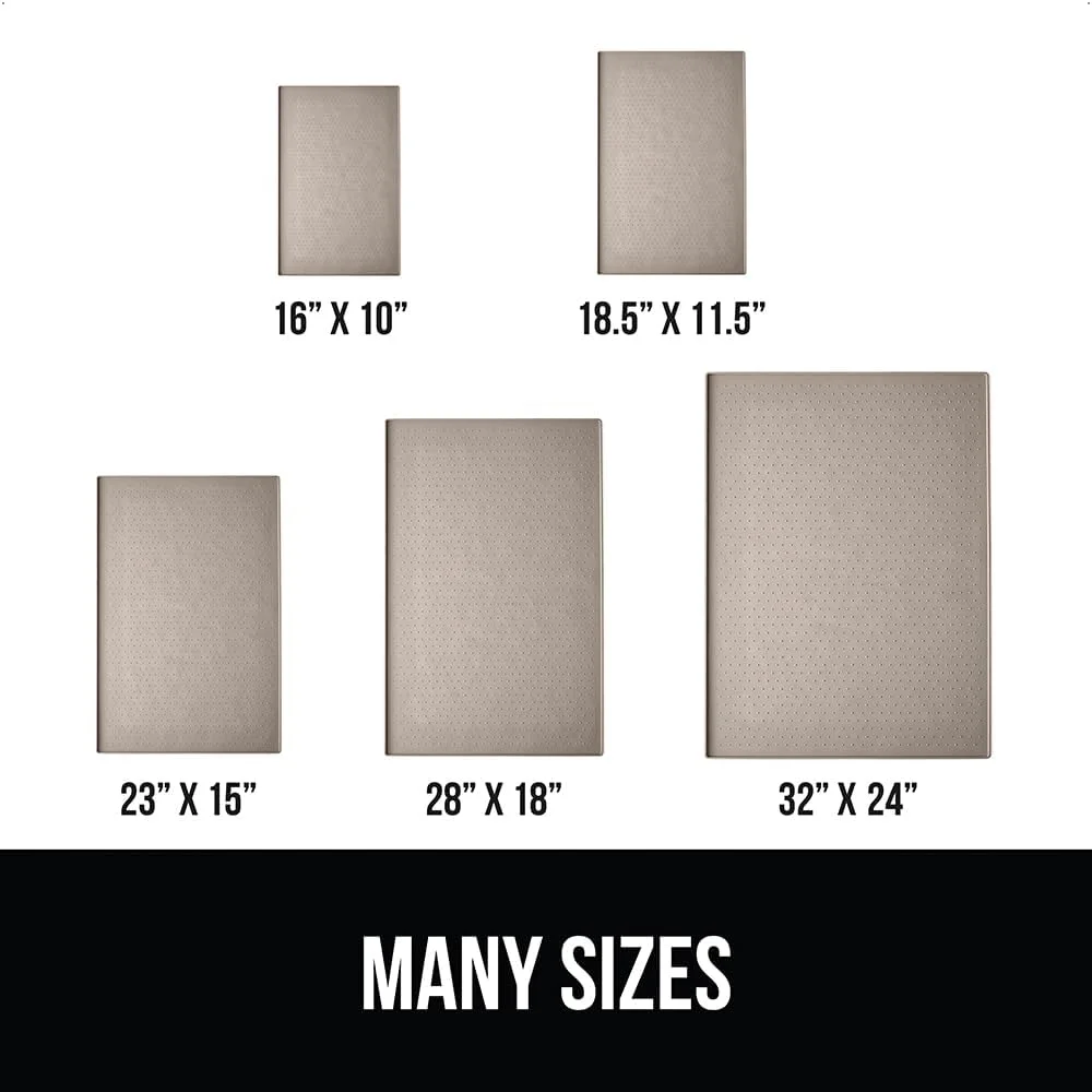 Waterproof Pet Feeding Mat with Raised Edge,  Silicone for Dogs and Cats