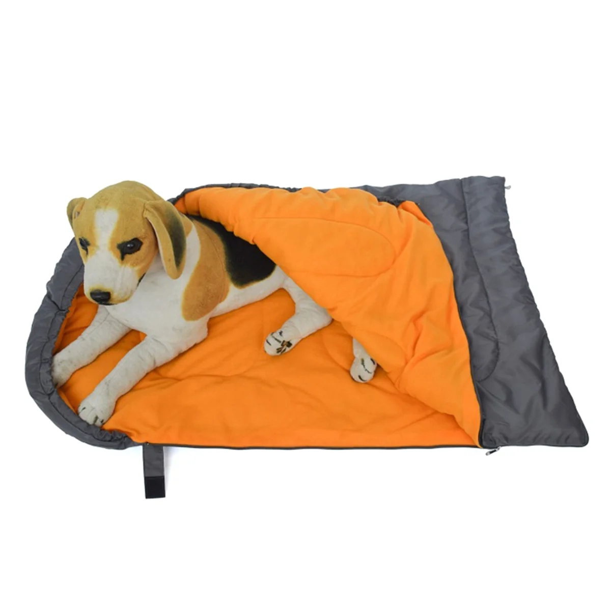 Waterproof Warm Pet Sleep Bag Outdoor Camping Dog Bed Blanket Plush Cushion Mattress Drawstring Pet Bed Kennel Mat A