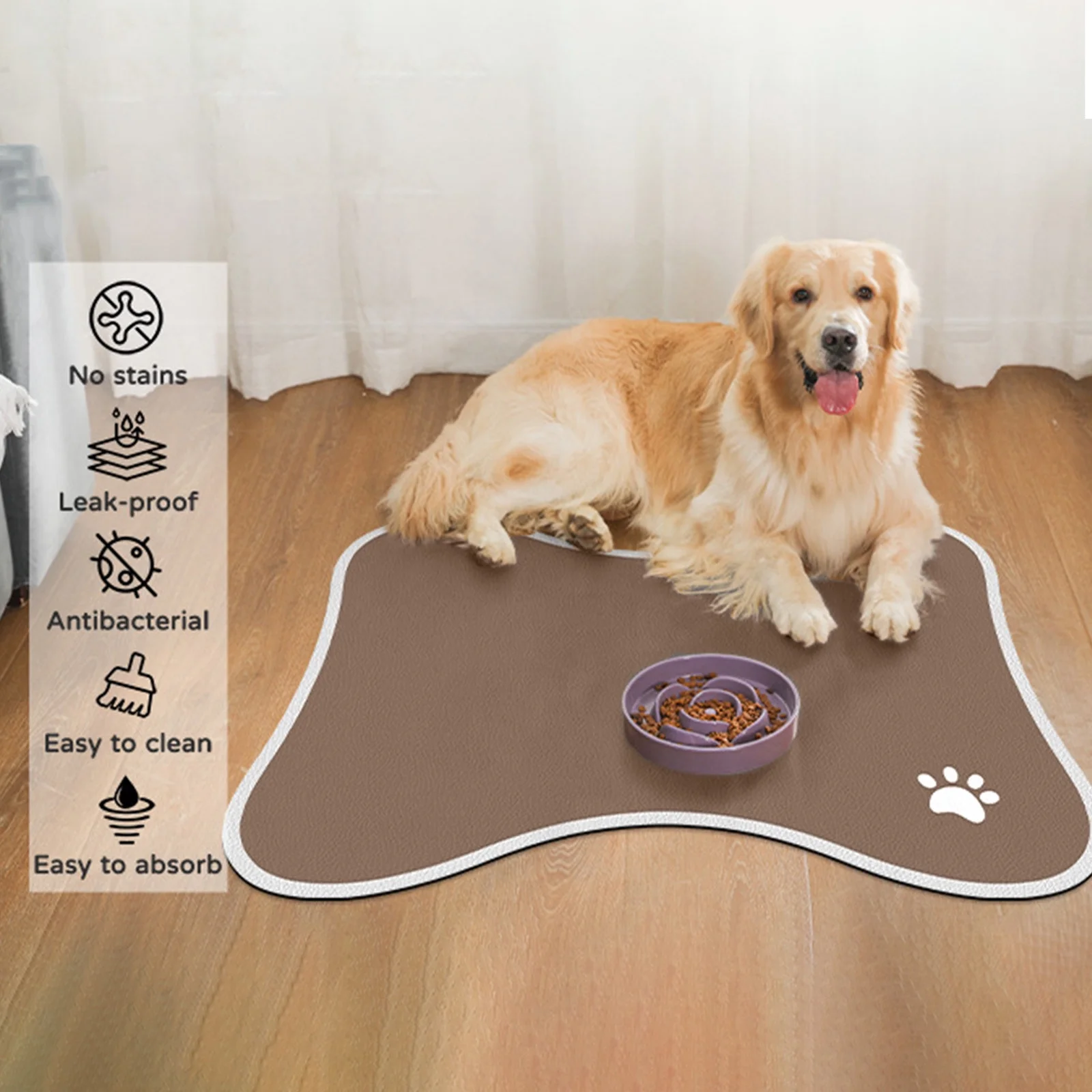 Pet Supplies Pet Feeding Spatter Mat Dogs Special Dining Mat Pet Supplies Meal Mat Dog Cage Non-slip Water Proof Floor Mats