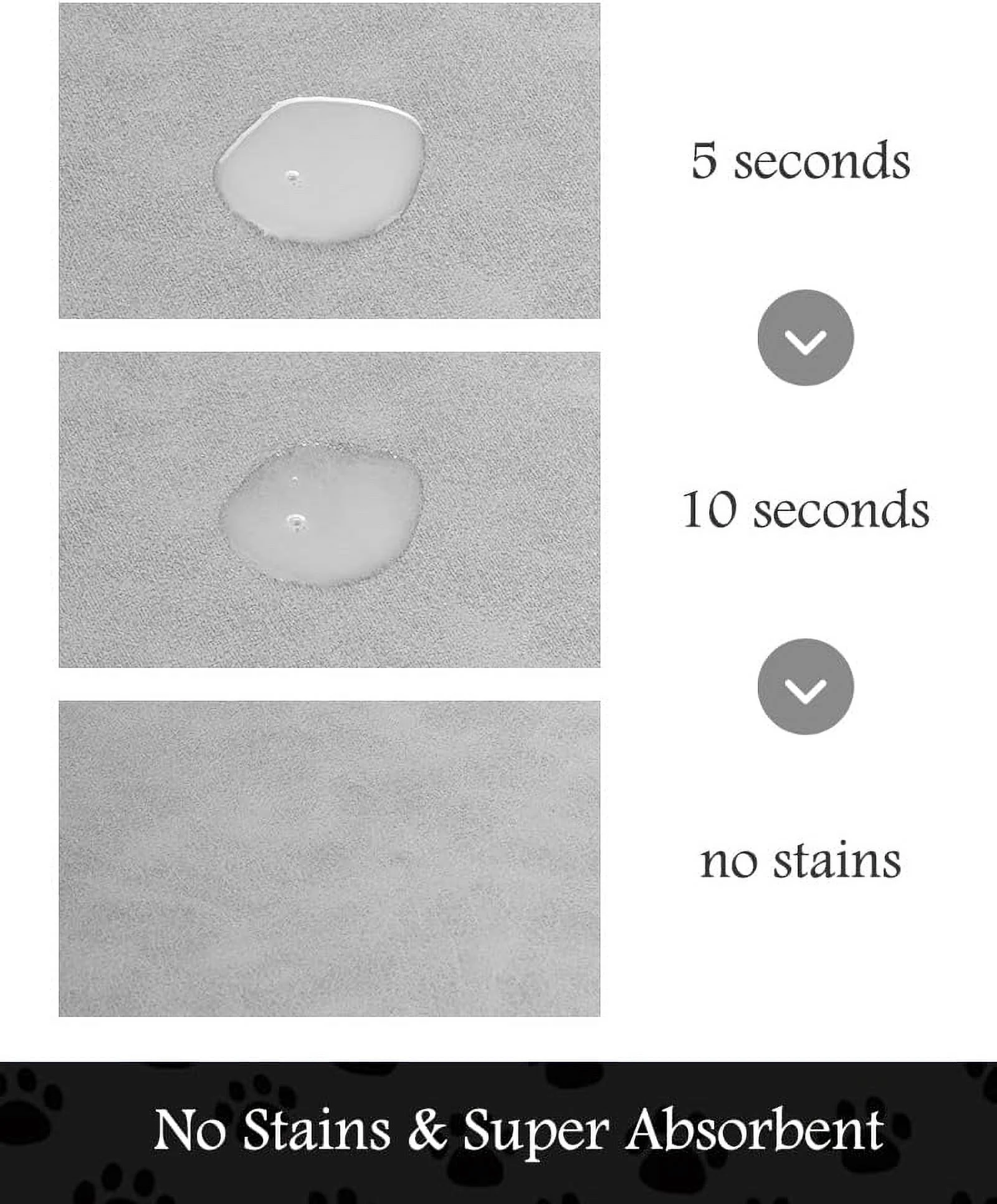 Pet Feeding Mat-Absorbent Dog Mat for Food and Water Bowl-No Stains Quick Dry Dog Water Dispenser Mat-Dog Accessories Pet Supplies-Dog Water Bowl for Messy Drinkers