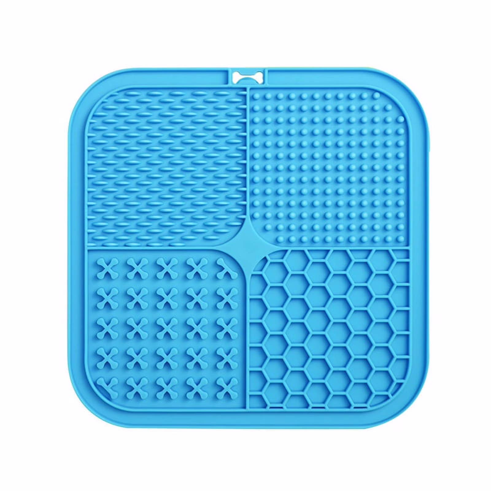 Lick Mat for , Food-Grade Silicone Dog Lick Mat As Dog & Slow Feeder, Dog Licking Mat with Suction Cups Blue