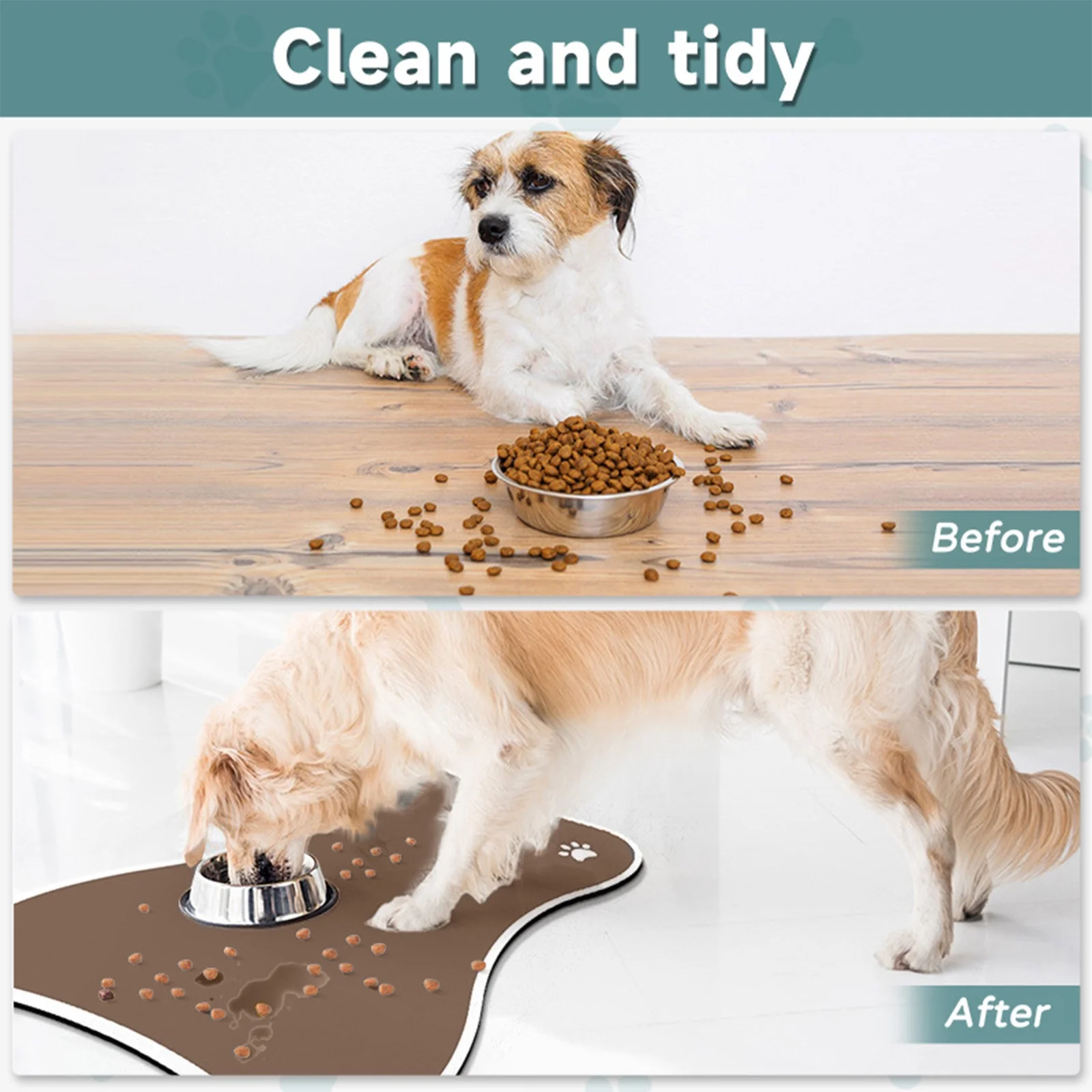 Pet Supplies Pet Feeding Spatter Mat Dogs Special Dining Mat Pet Supplies Meal Mat Dog Cage Non-slip Water Proof Floor Mats