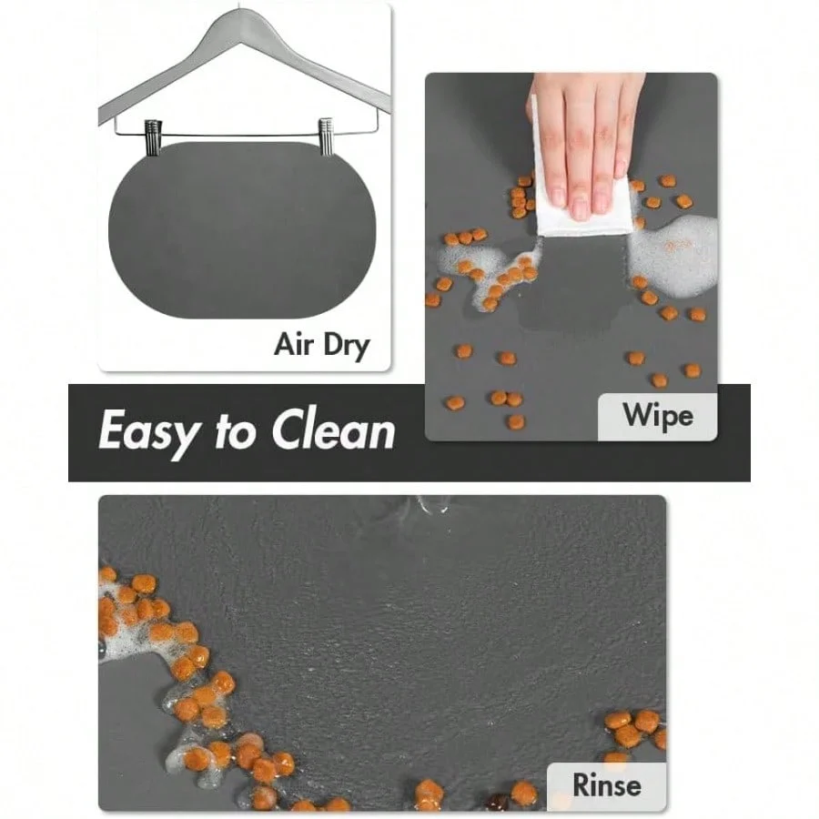 Absorbent Dog Feeding MatDog Mat For Food And Water Bowl Quick Dry Pet Feeding Mat No Stains Cat Feeding Mat Pet Accessories Pet Supplies MatCat Water Bowl Mat For Messy Drinkers