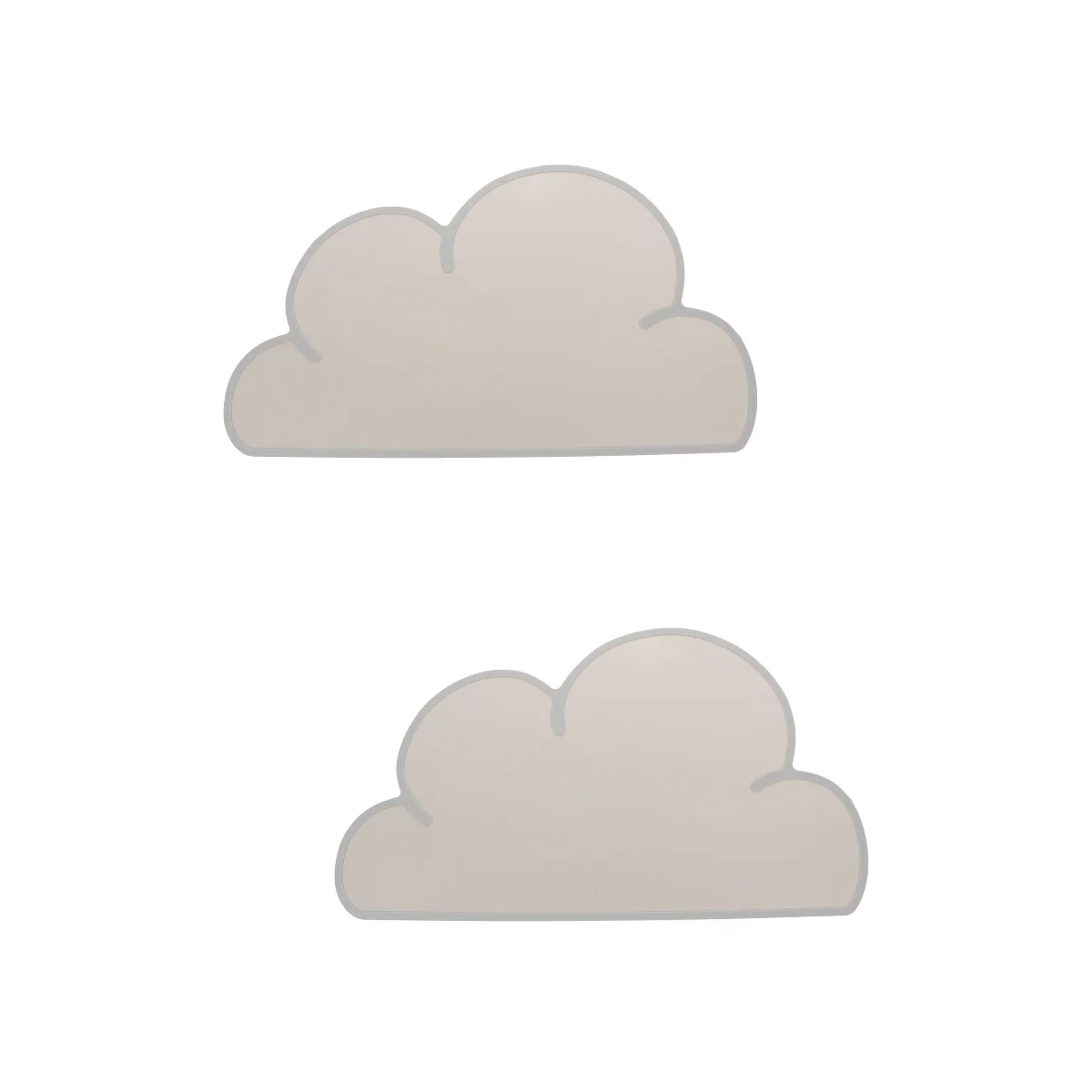 unbranded 2pcs Wear-Resistant Pet Feeding Mat Cat Bowl Floor Pad Dog Silicone Food Cushion