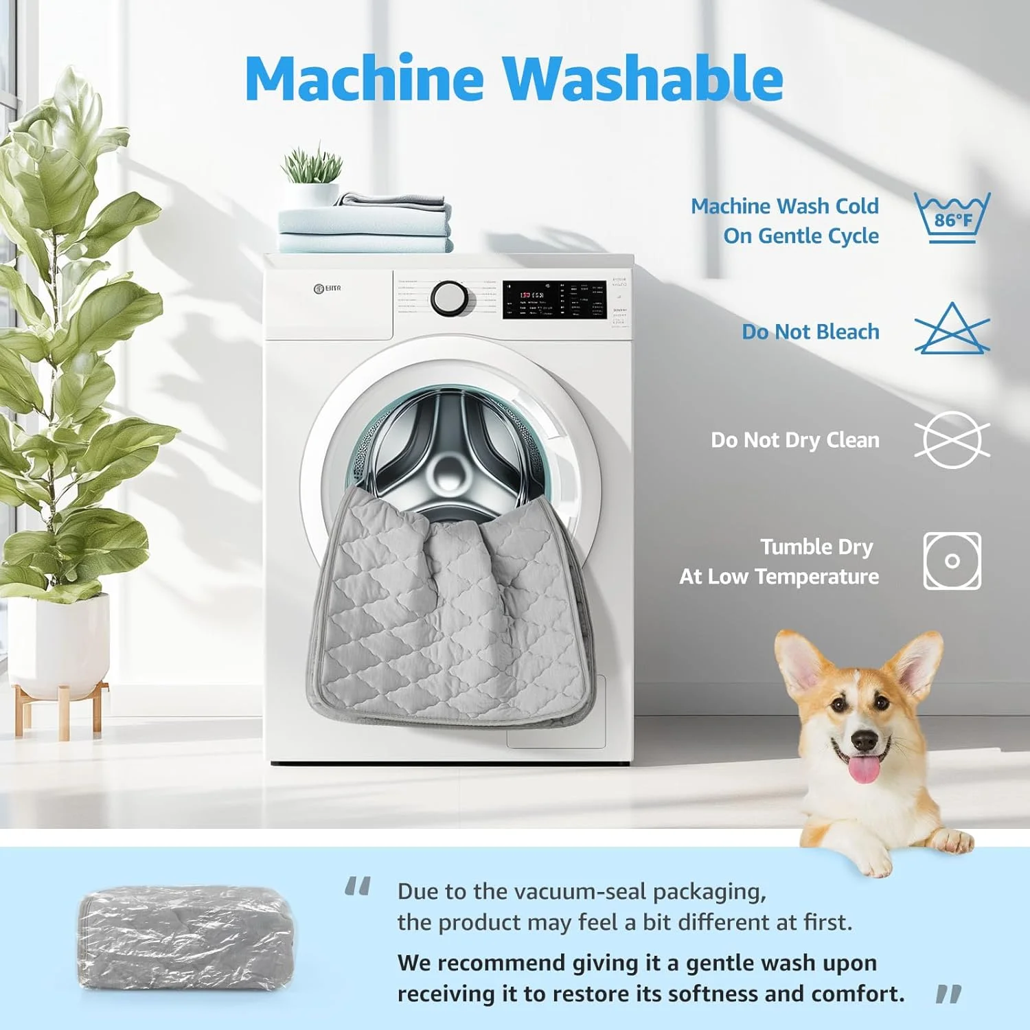 Cooling Pad for Dog - Pet Cooling Mat Waterproof Self-Cool Mat Reversible(Cool & Warm) Dog Cool Pad Perfect for Floor Crate Sofa Car, 28x48 in Grey