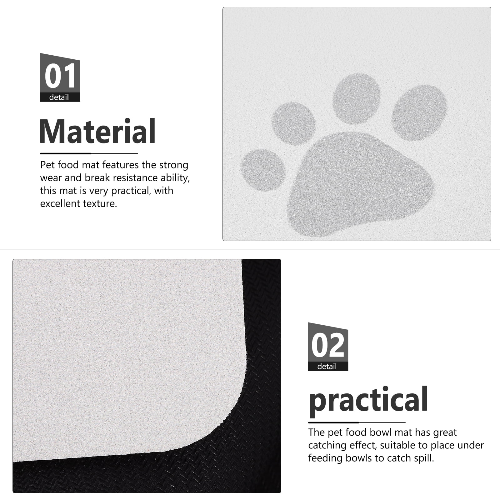 Pet Feeding Mat Dog Water Bed for Dogs Puppy Pee Pads Dinner Mats