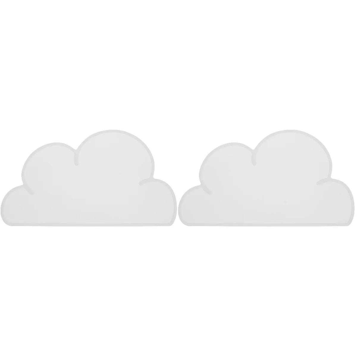 Set of 2 Dogs Cats Mat Silicone Pet Placemat Water-resistant