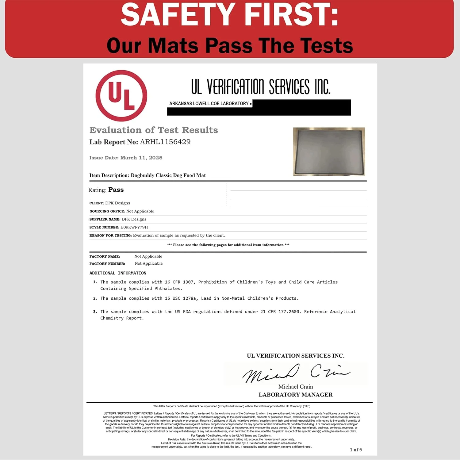 Dog Feeding Mat - XXL: 32"x24", Mist