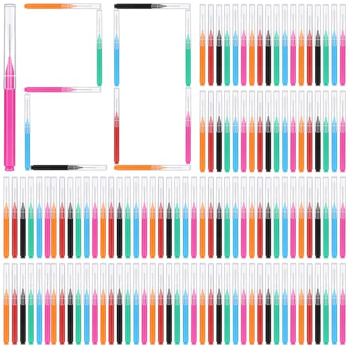 120Pcs Interdental Brush, Braces Brush Toothpicks with Soft Bristles 360° Bendable Floss Heads Dental Brushes Between Teeth Gum Braces Cleaning Kit Oral Tooth Cleaning Tool （Black, White）