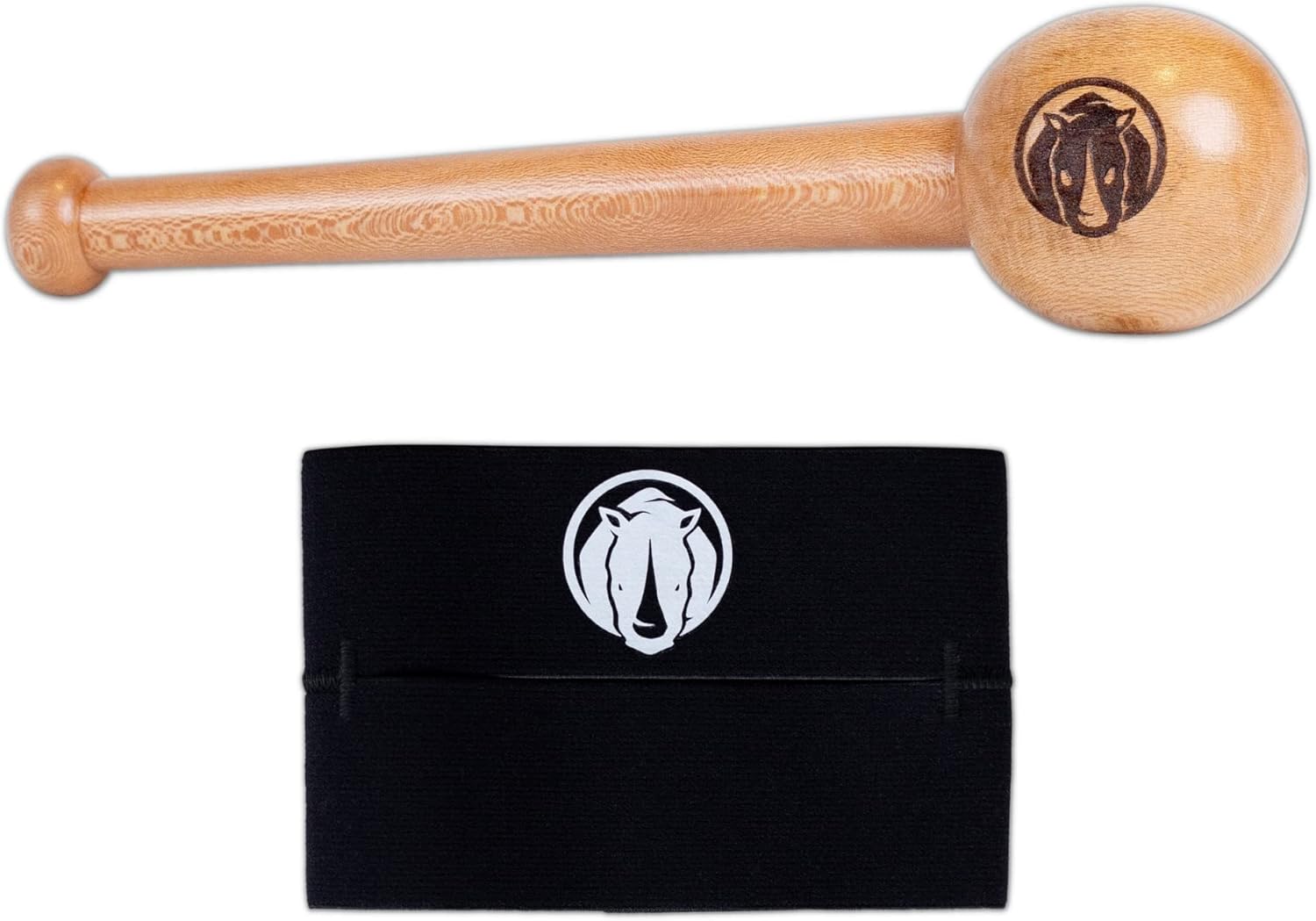 Baseball Glove Break in Kit - Includes Baseball Glove Mallet and Glove Wrap - Speeds Up Breakin Time - Creates The Perfect Pocket - Solid One-Piece (No Glue) Maple Hardwood Construction