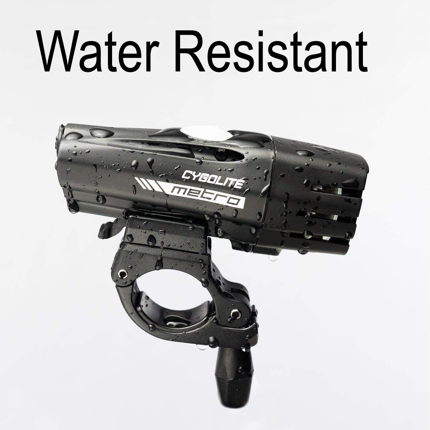 CYGOLITE Metro – 600 Lumen Bike Light– 4 Night Modes & Daytime Flash Mode– Compact & Durable– IP67 Waterproof– Secured Hard Mount– USB Rechargeable Headlight– for Road, Mountain, Commuter Bicycles