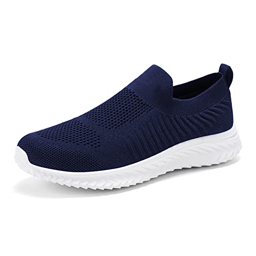 JIAFO Womens Athletic Walking Shoes, Women Slip On Shoes Sneakers, Non Slip Running Shoes for Women, Laceless Casual Breathable Lightweight Mesh Knit