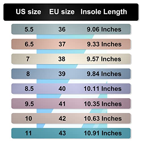 YHOON Women's Walking Shoes Slip-on - Sock Sneakers Ladies Nursing Work Air Cushion Mesh Casual Running Jogging Shoes