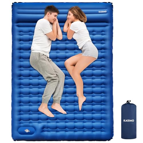 Camping Sleeping Pad, Ultralight Camping Mat with Pillow Built-in Foot Pump Inflatable Sleeping Pads Compact for Camping Backpacking Hiking Traveling Tents